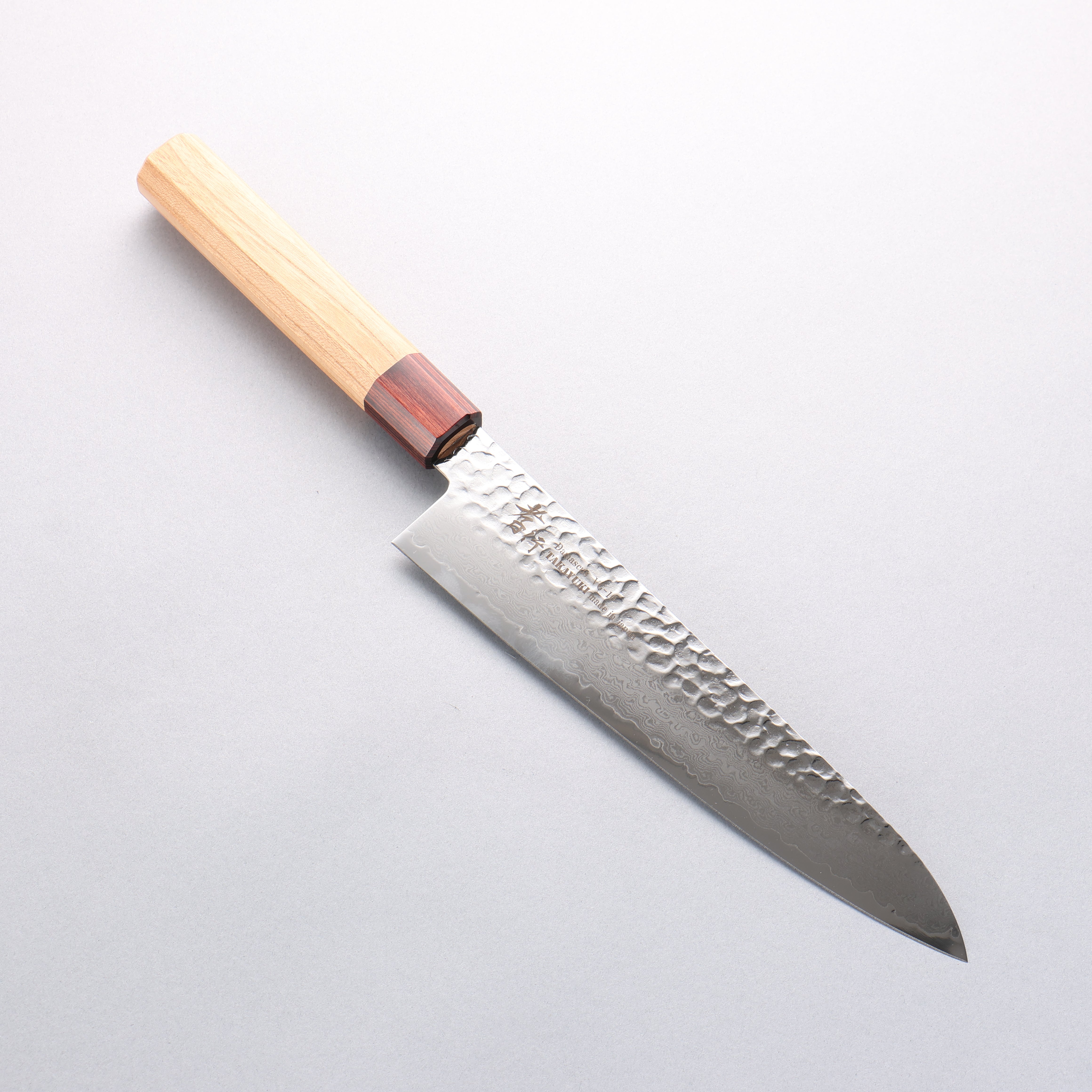 Sakai Takayuki VG10 33 Layer Damascus Gyuto 210mm Keyaki (Japanese Elm) Handle - (Super Deal) - Japanny - Best Japanese Knife
