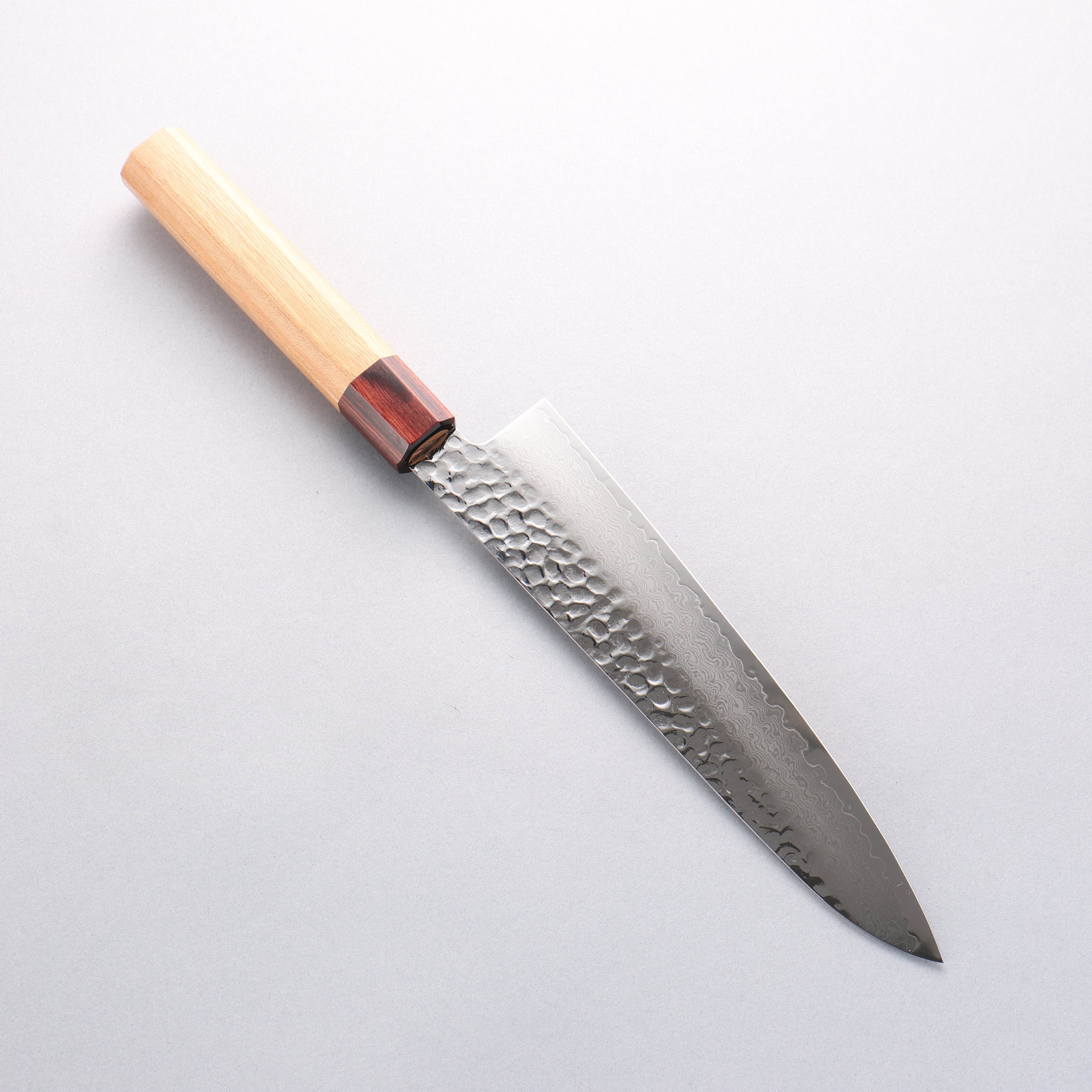 Sakai Takayuki VG10 33 Layer Damascus Gyuto 210mm Keyaki (Japanese Elm) Handle - (Super Deal) - Japanny - Best Japanese Knife