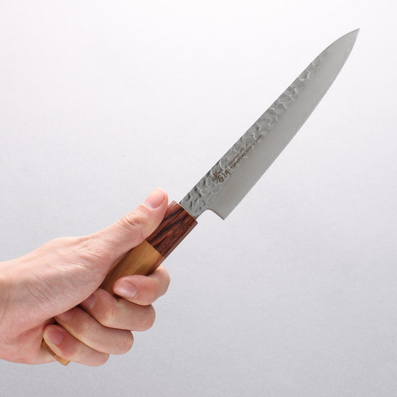 Sakai Takayuki VG10 33 Layer Damascus Petty-Utility 150mm Keyaki (Japanese Elm) Handle - Japanny - Best Japanese Knife