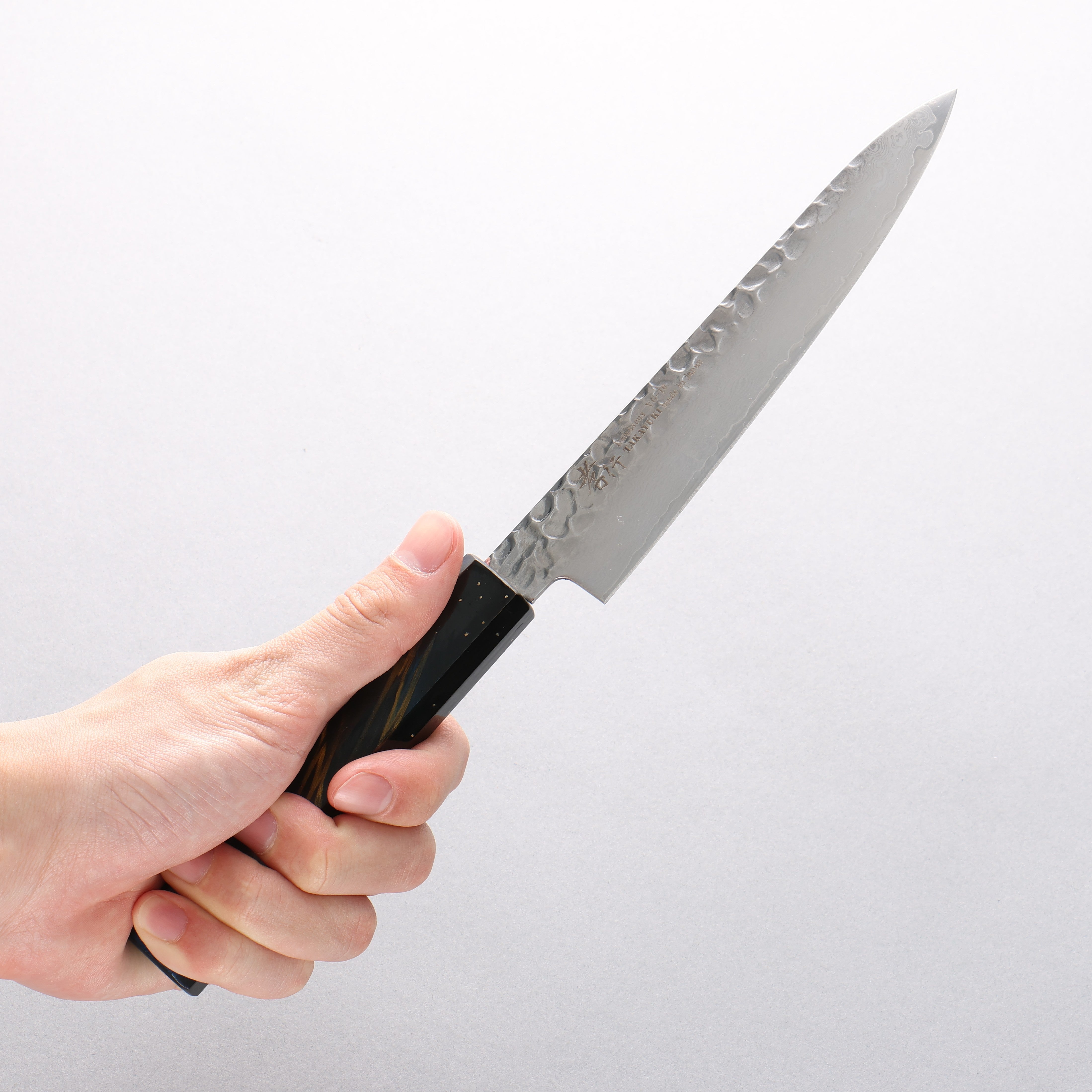 Sakai Takayuki VG10 33 Layer Damascus Petty-Utility 150mm Live oak Lacquered (Saiu) Handle - Japanny - Best Japanese Knife