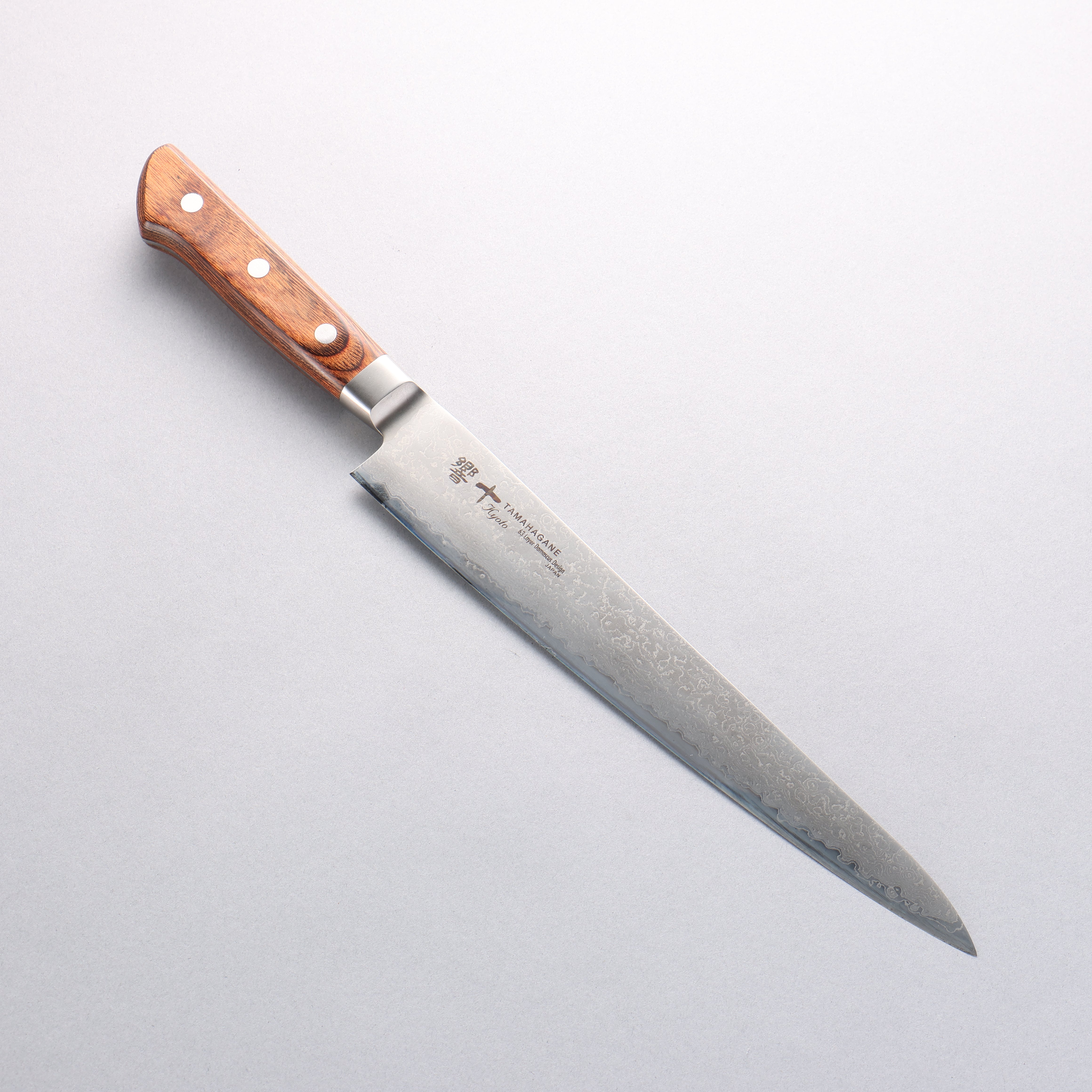 Tamahagane Kyoto 63 Layer Damascus Sujihiki 240mm KP-1113 - Japanny - Best Japanese Knife