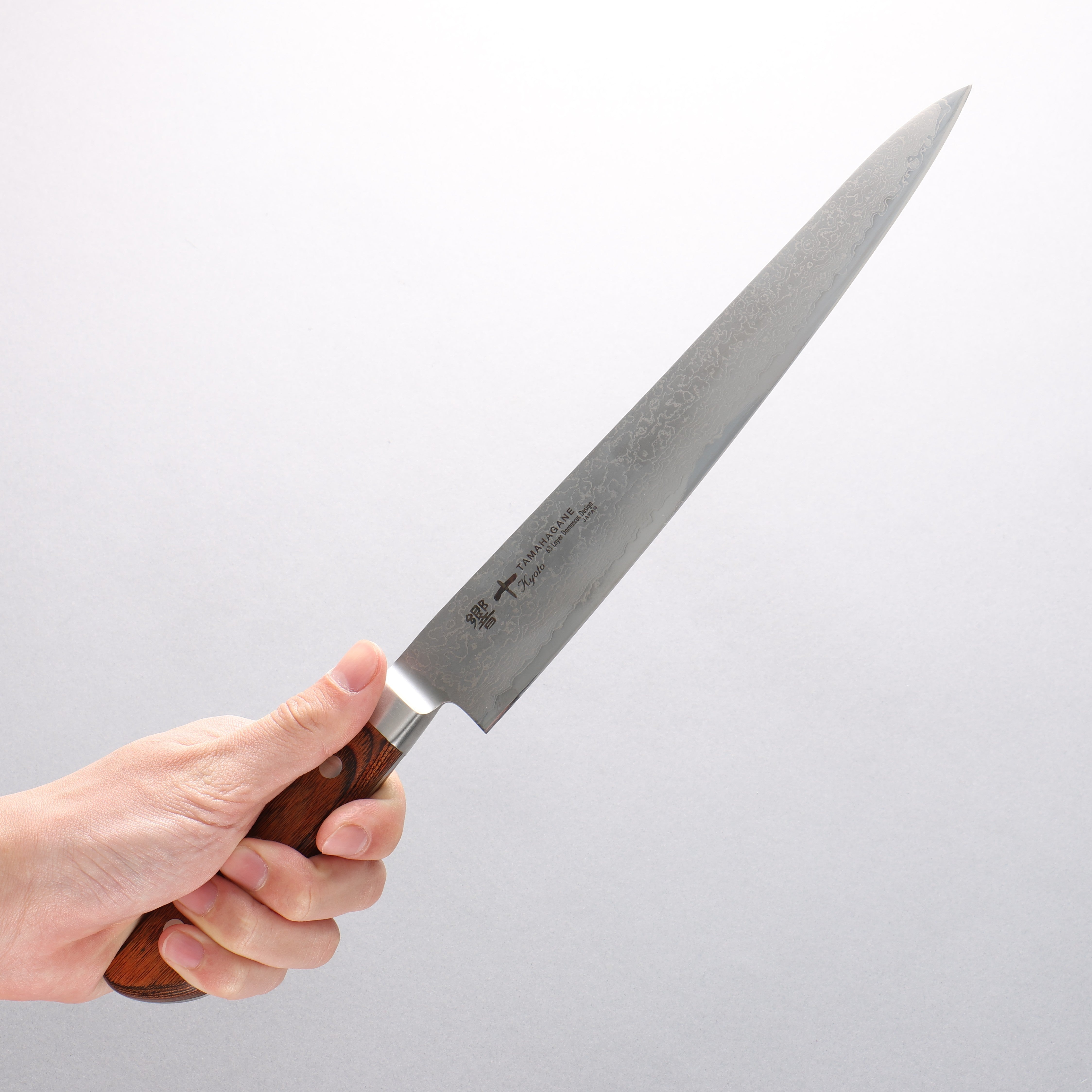 Tamahagane Kyoto 63 Layer Damascus Sujihiki 240mm KP-1113 - Japanny - Best Japanese Knife