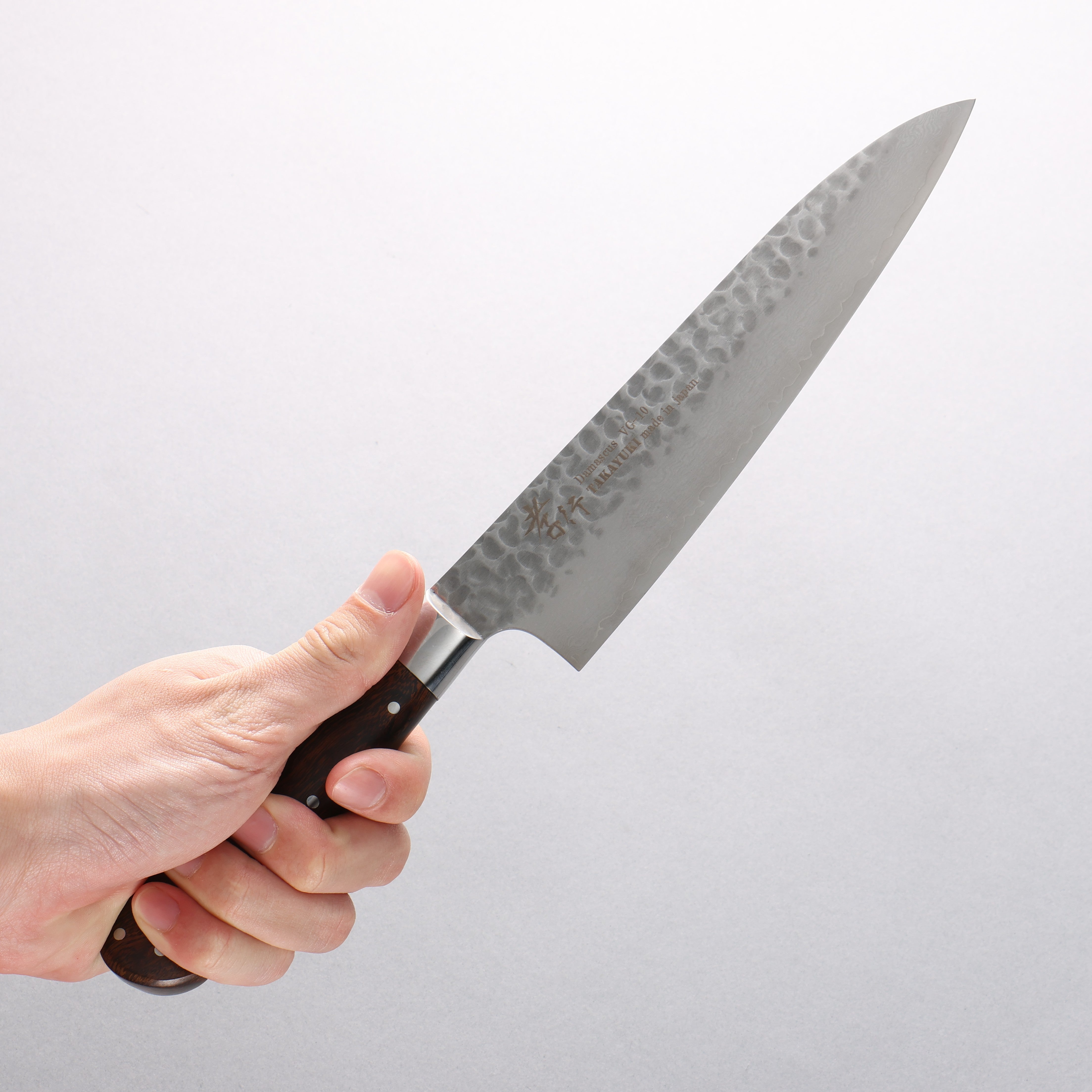 Sakai Takayuki VG10 33 Layer Damascus Gyuto 180mm Desert Ironwood(Sugihara model) Handle - Japanny - Best Japanese Knife
