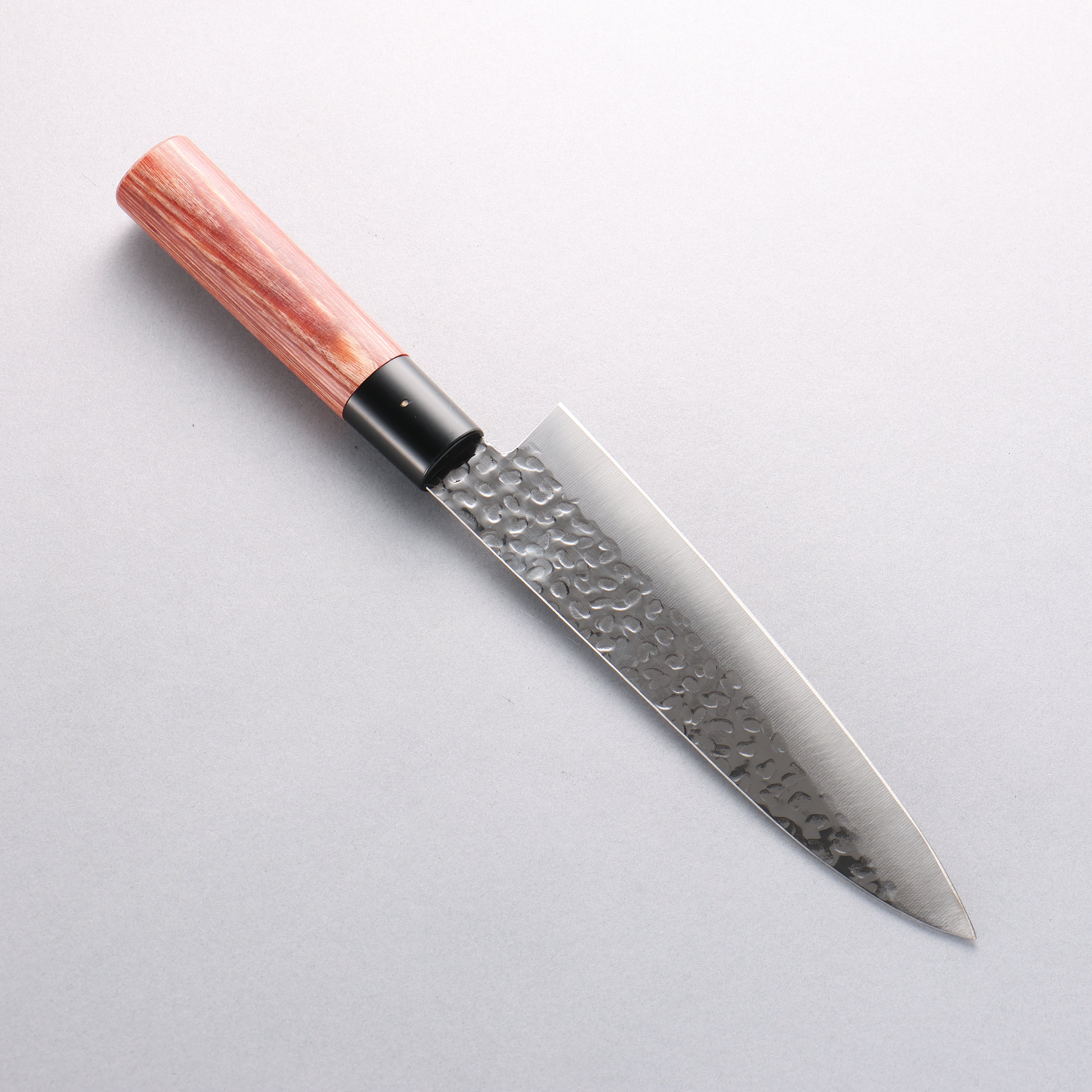 Kanetsune DSR-1K6 Hammered Gyuto 180mm Red Pakka wood Handle - Japanny - Best Japanese Knife