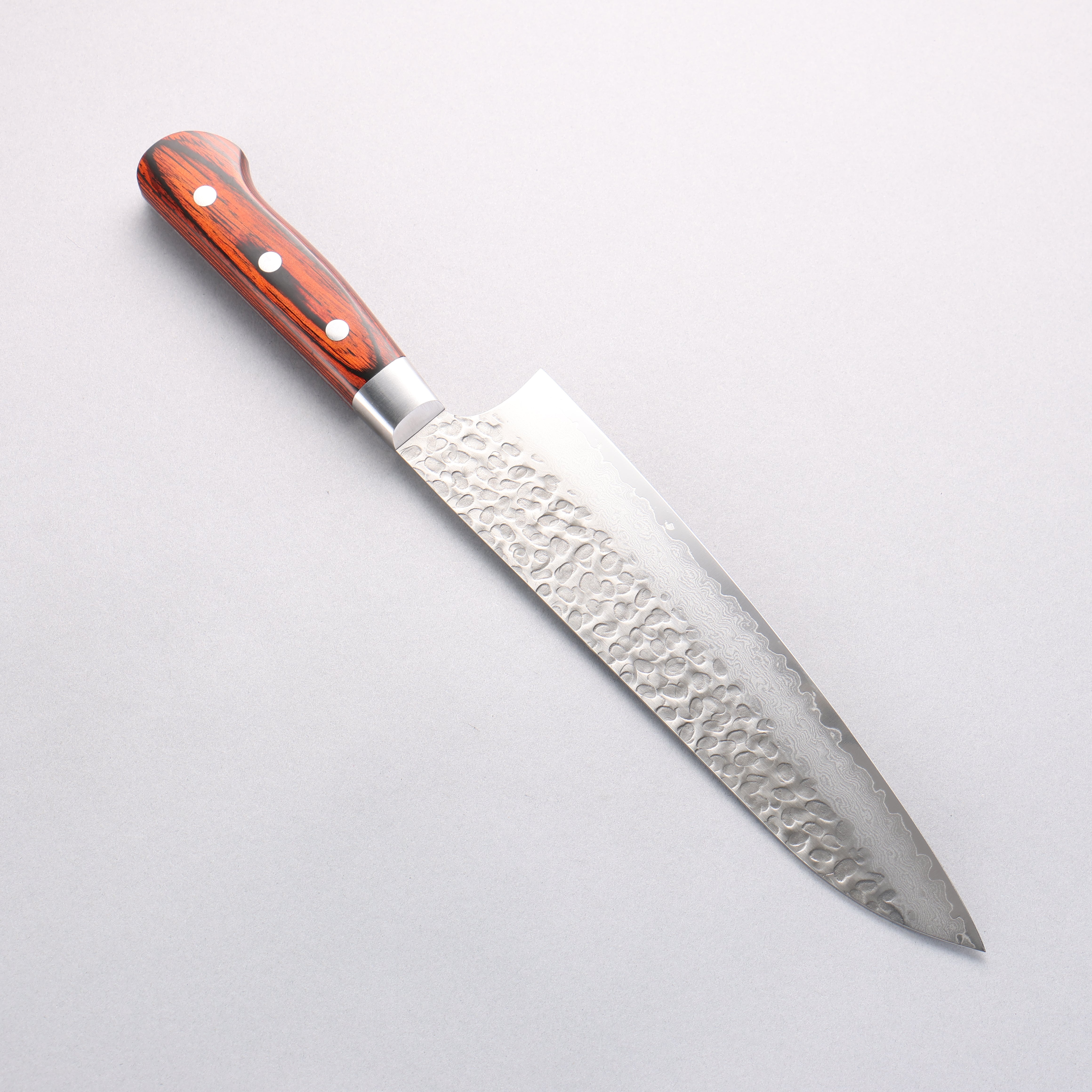 Sakai Takayuki VG10 33 Layer Damascus Gyuto 210mm Mahogany Pakka wood Handle - Japanny - Best Japanese Knife