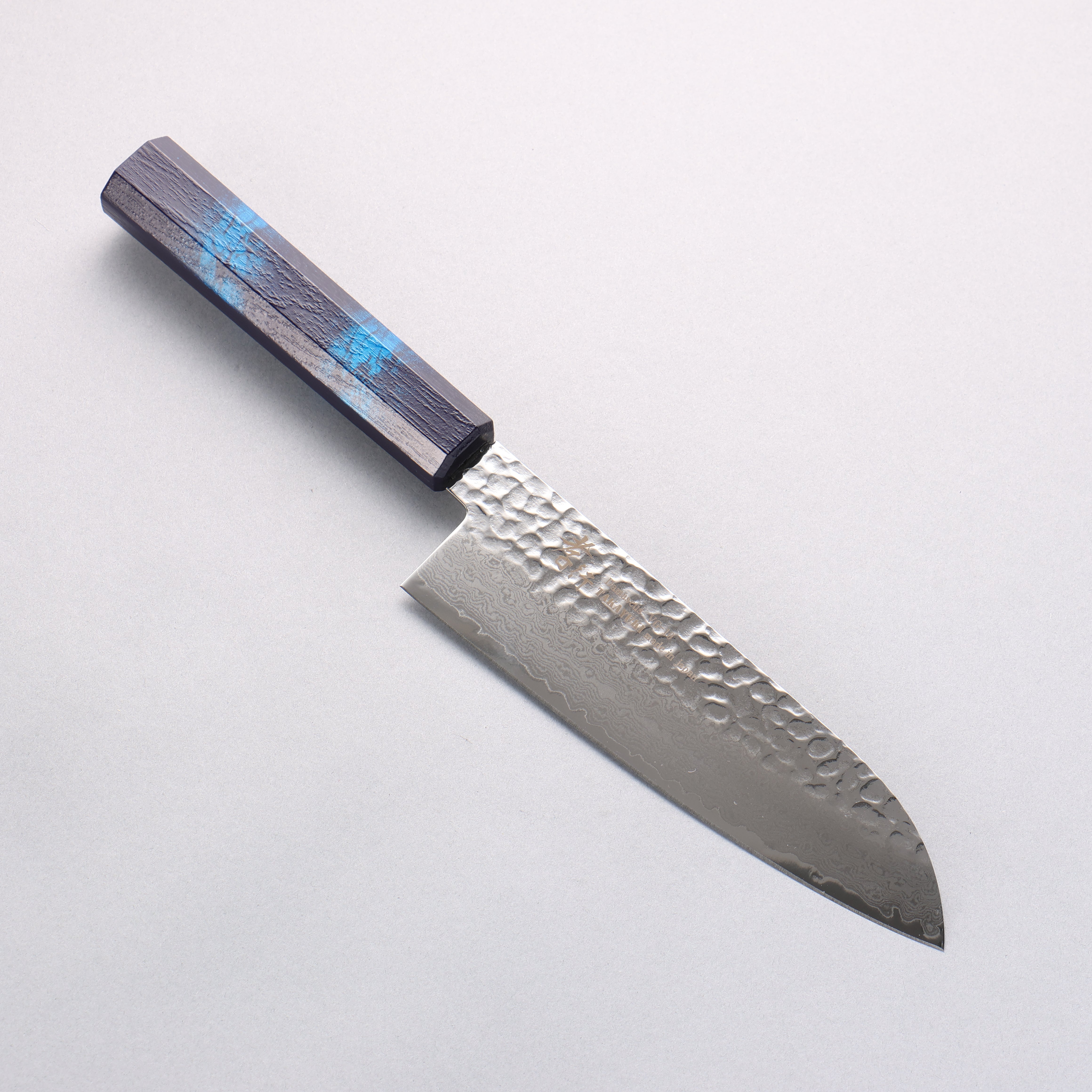 Sakai Takayuki Nanairo VG10 33 Layer Santoku 180mm ABS resin(Turquoise tortoiseshell) Handle - Japanny - Best Japanese Knife