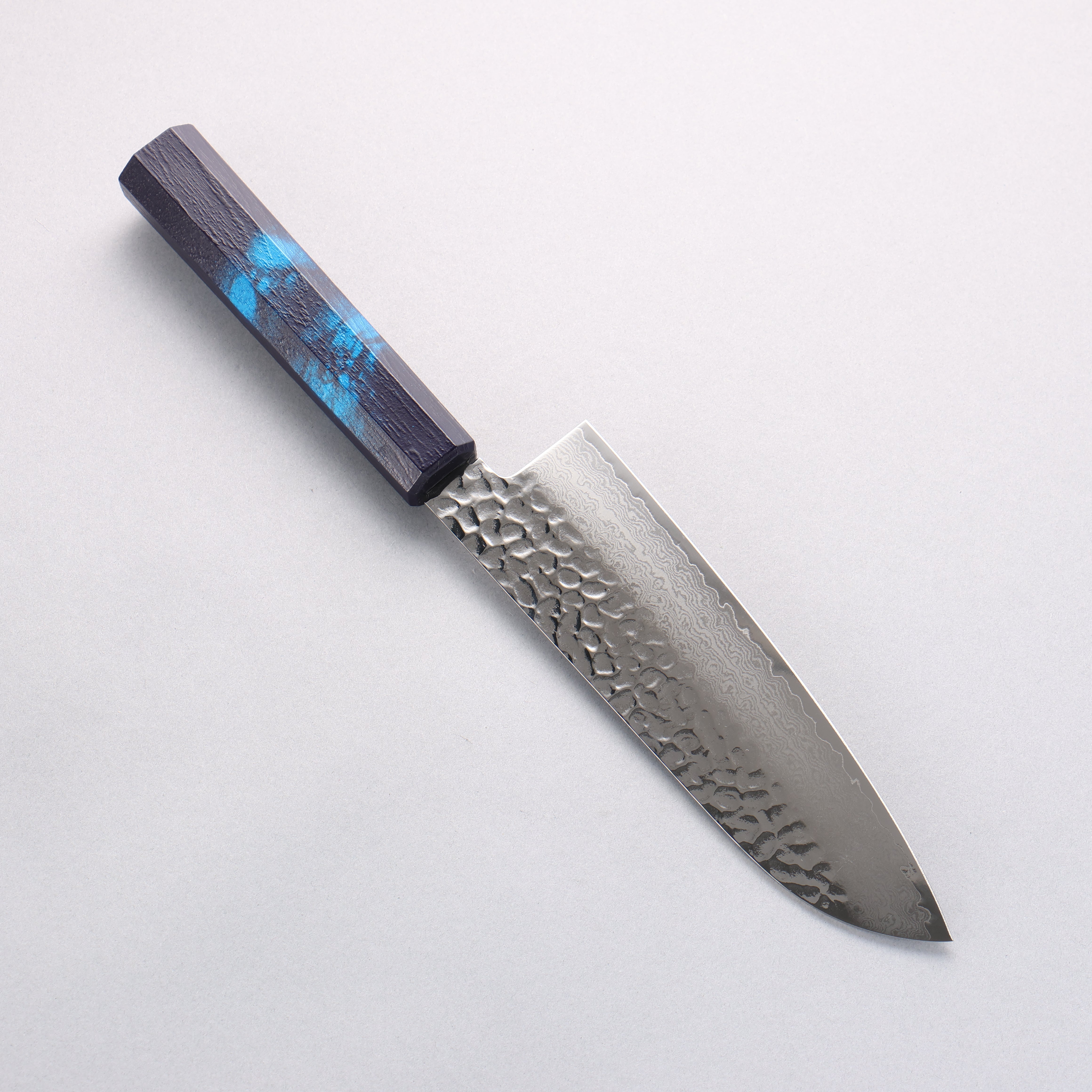 Sakai Takayuki Nanairo VG10 33 Layer Santoku 180mm ABS resin(Turquoise tortoiseshell) Handle - Japanny - Best Japanese Knife