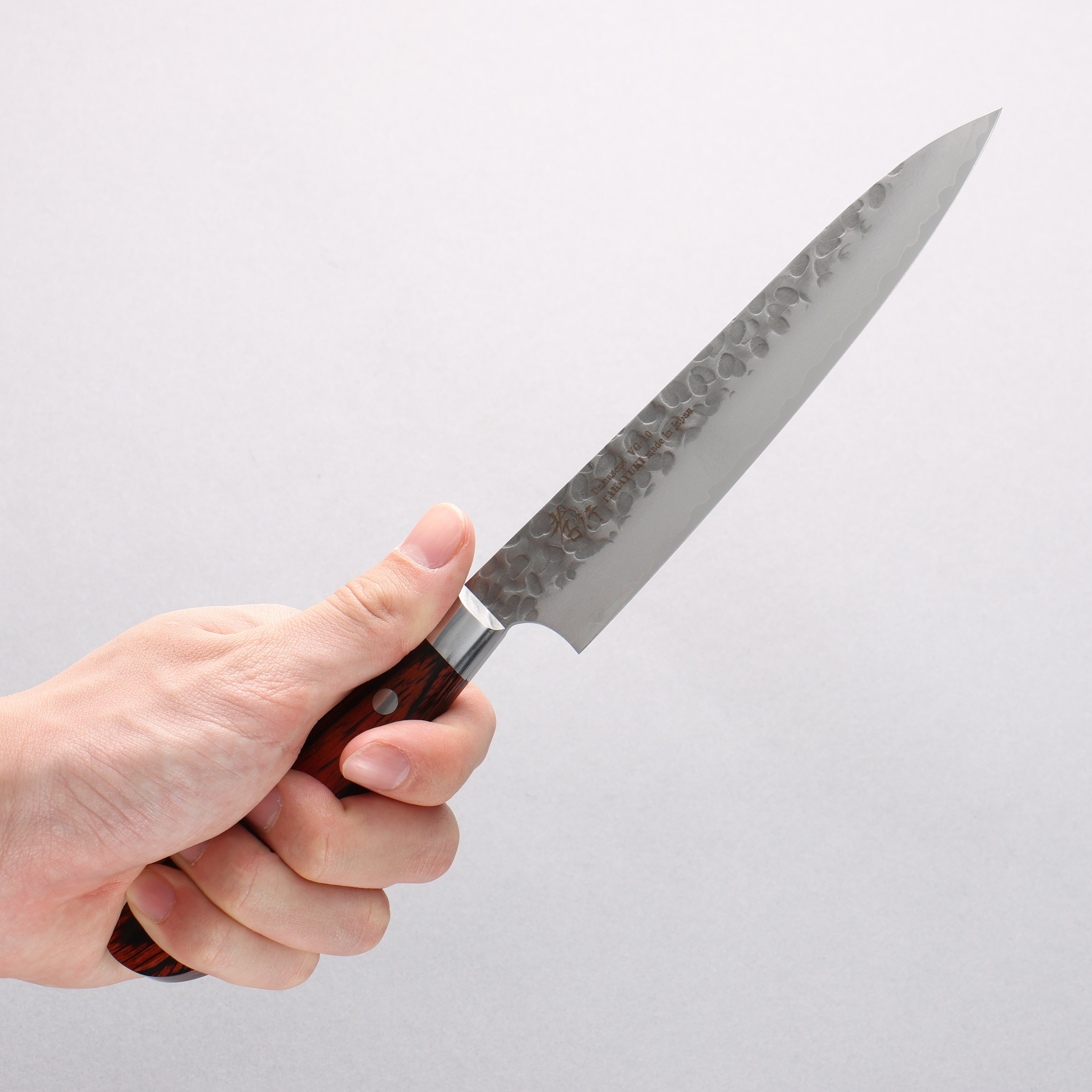 Sakai Takayuki VG10 33 Layer Damascus Petty-Utility 150mm Mahogany Pakka wood Handle - Japanny - Best Japanese Knife