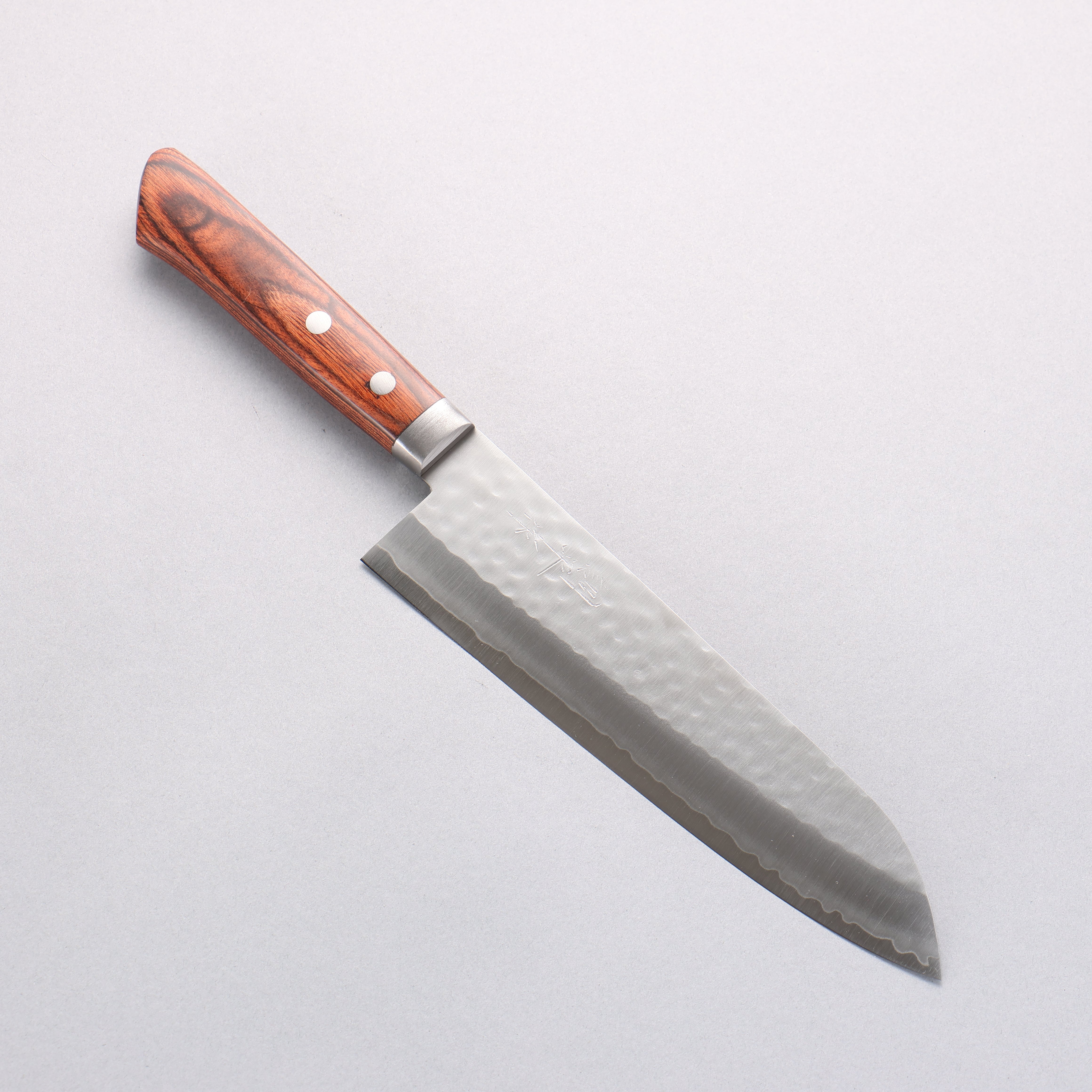 Kunihira VG1 Hammered Gyuto 180mm Mahogany Handle - Japanny - Best Japanese Knife