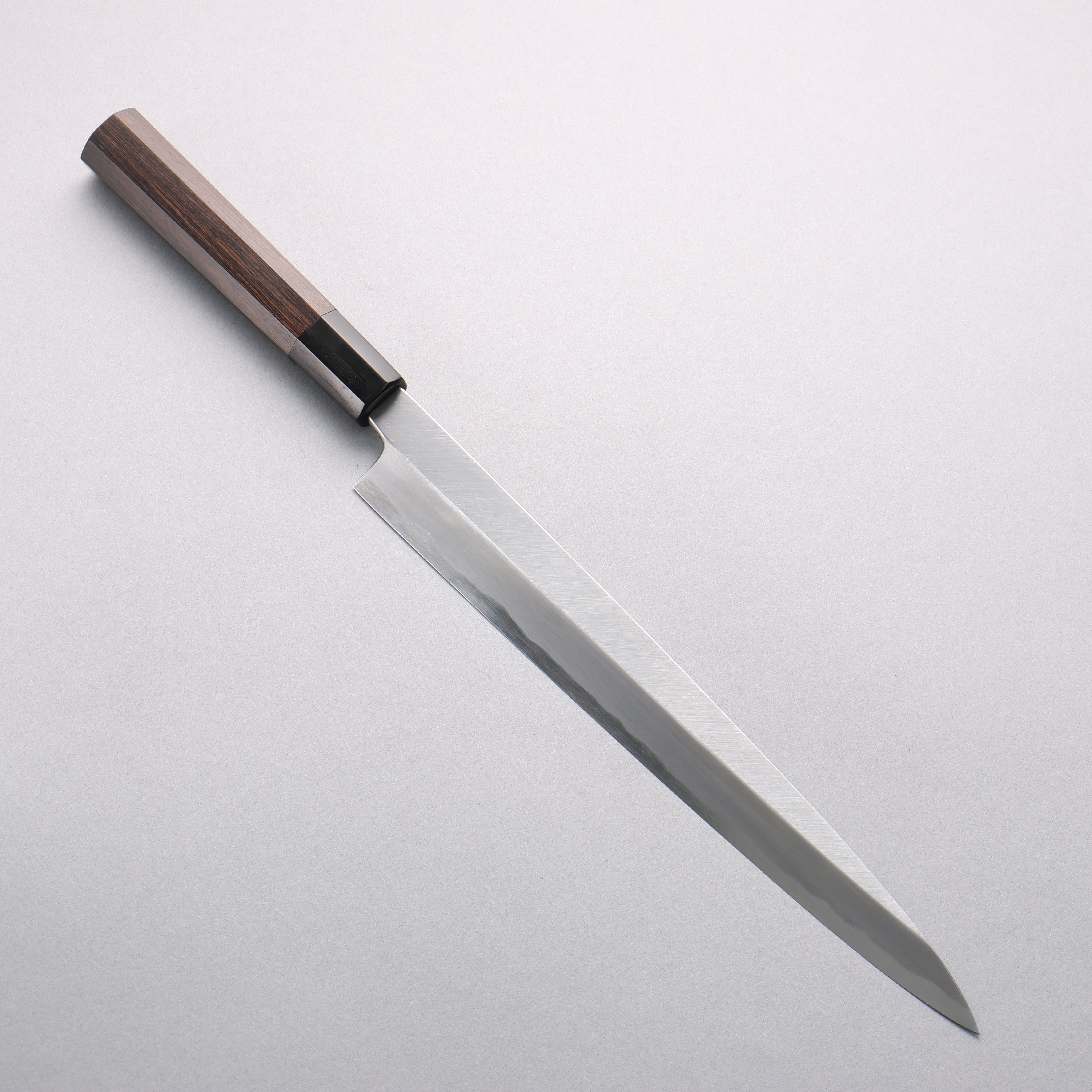 Minamoto Akitada White Steel No.2 Yanagiba 270mm Ebony Wood Handle - Japanny - Best Japanese Knife