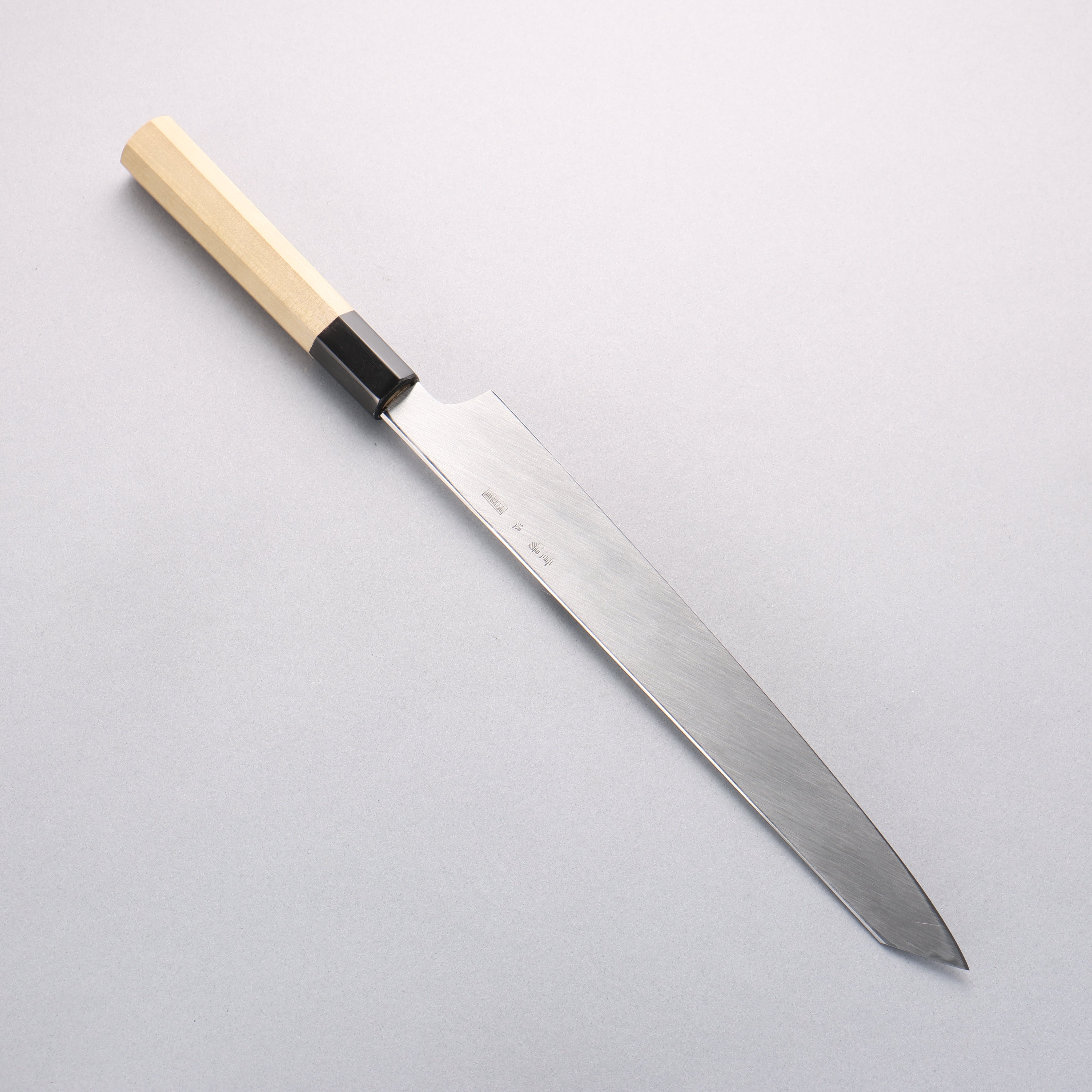 Choyo Silver Steel No.3 Mirrored Finish Kengata Yanagiba 270mm Magnolia Handle - Japanny - Best Japanese Knife