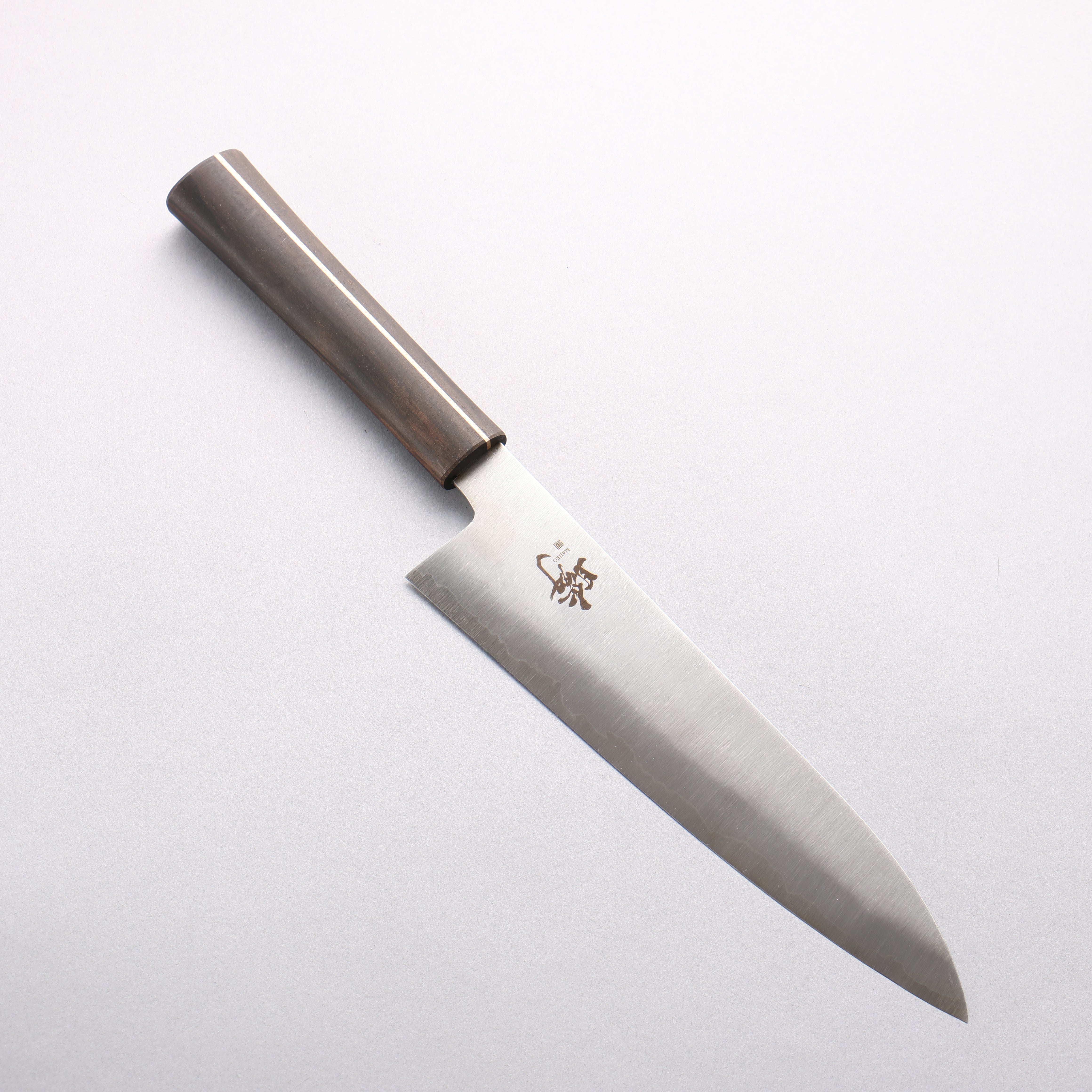 Shigeki Tanaka Majiro Silver Steel No.3 Gyuto 210mm Ebony Wood Handle - Japanny - Best Japanese Knife