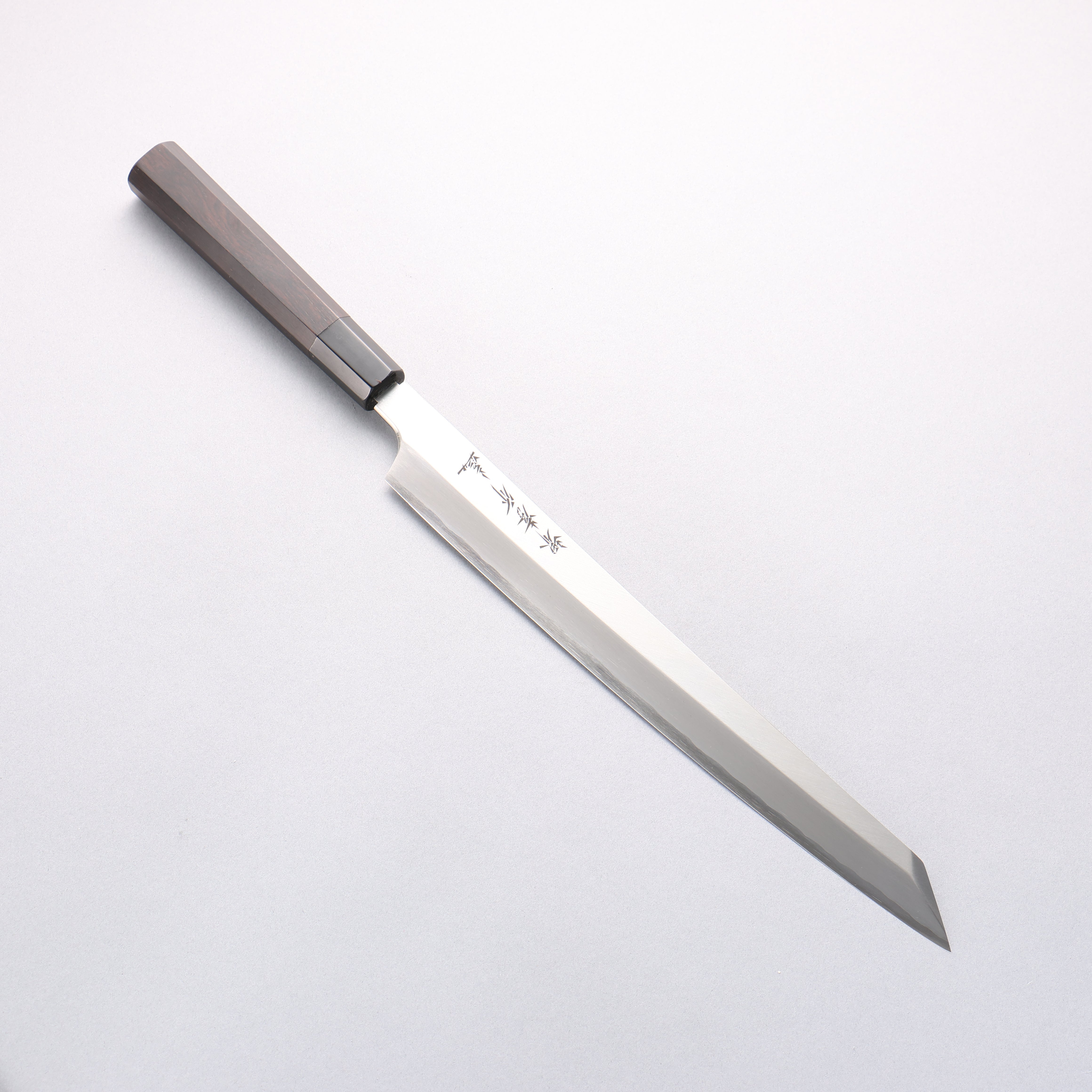 Sakai Takayuki Chef Series Hien Silver Steel No.3 Kengata Yanagiba 300mm Ebony Wood Handle - Japanny - Best Japanese Knife