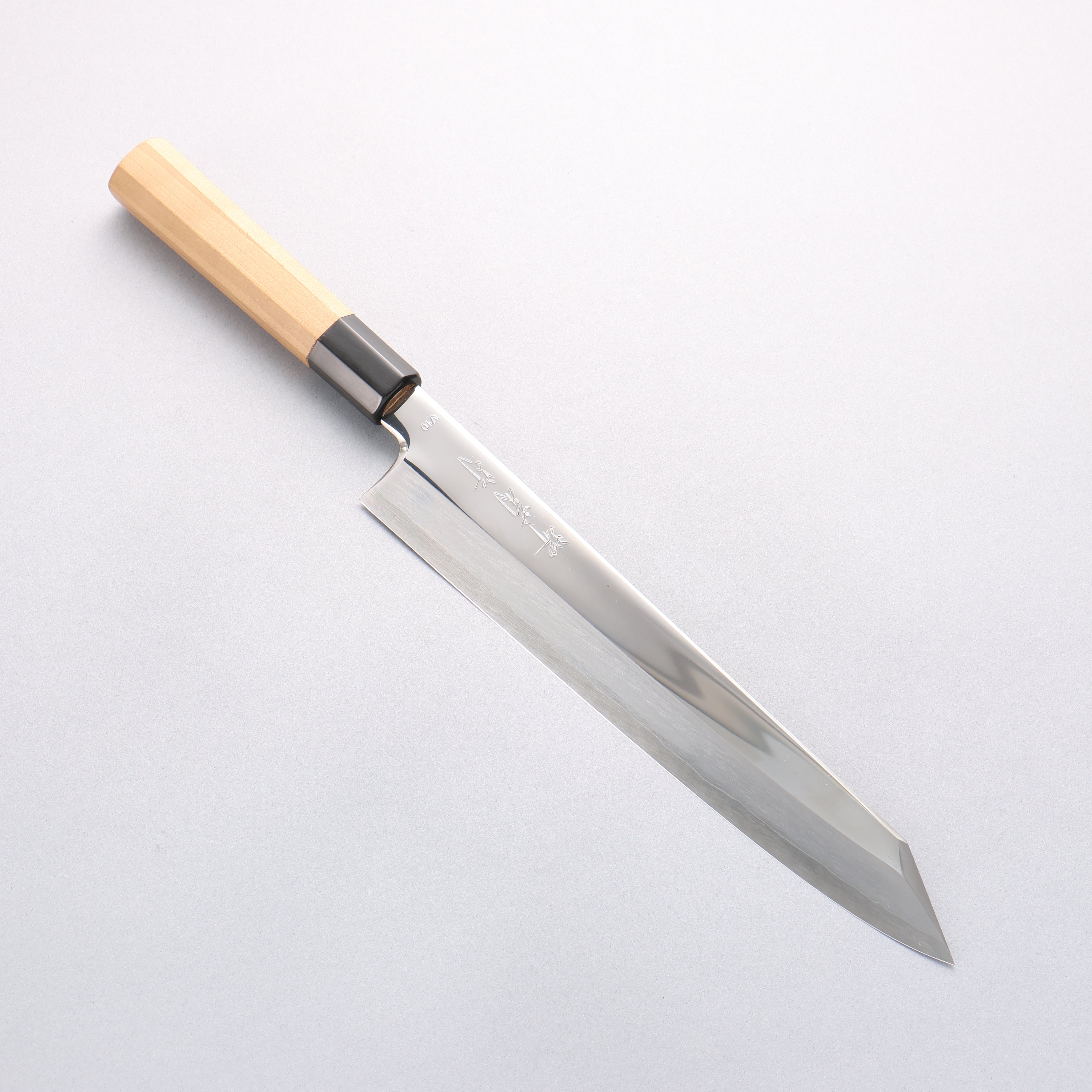 Sakai Kikumori VG10 Mirrored Finish Kiritsuke 270mm Magnolia Handle - Japanny - Best Japanese Knife