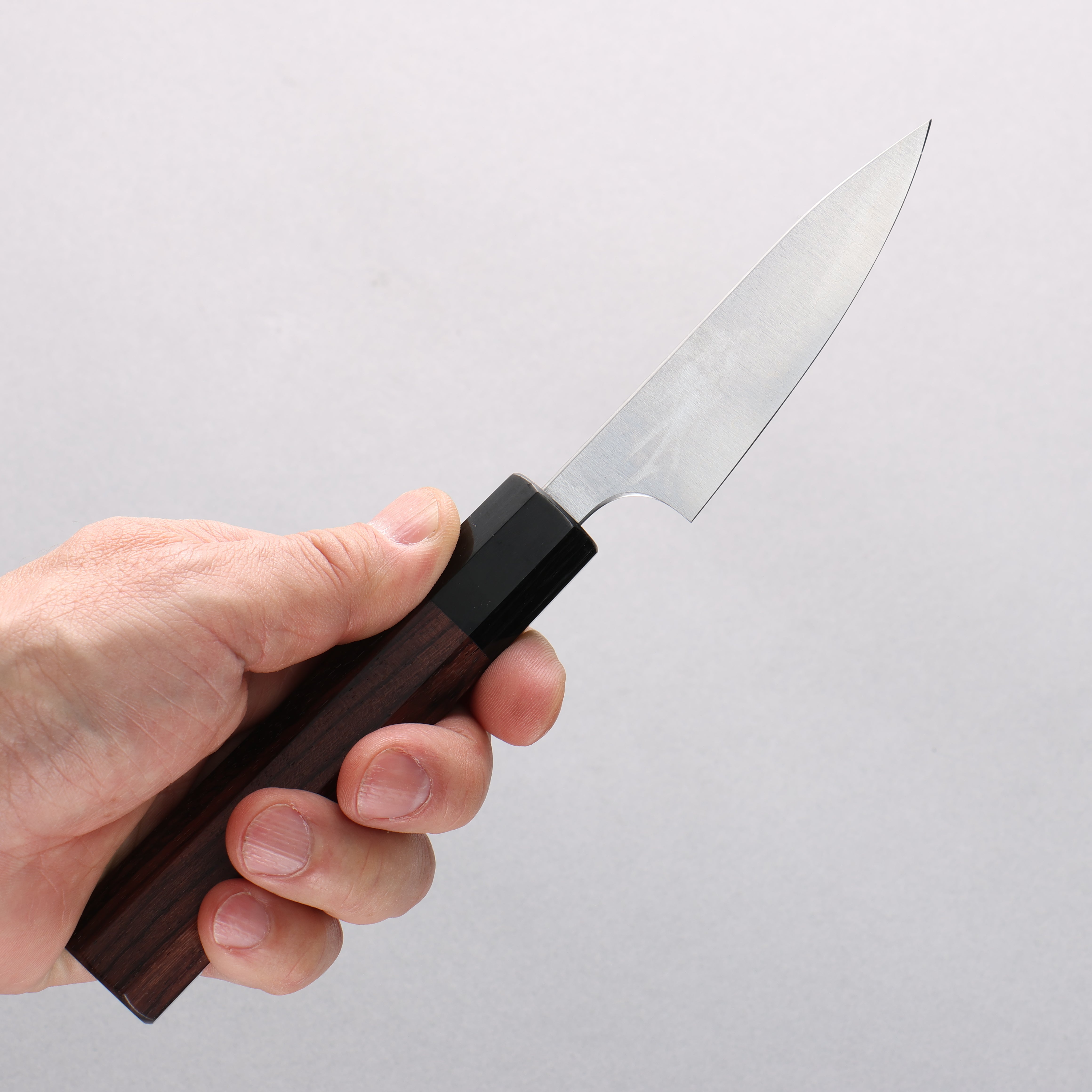 Shibata Takayuki Koutetsu Blue Super Petty-Utility 80mm Rosewood Handle - Japanny - Best Japanese Knife