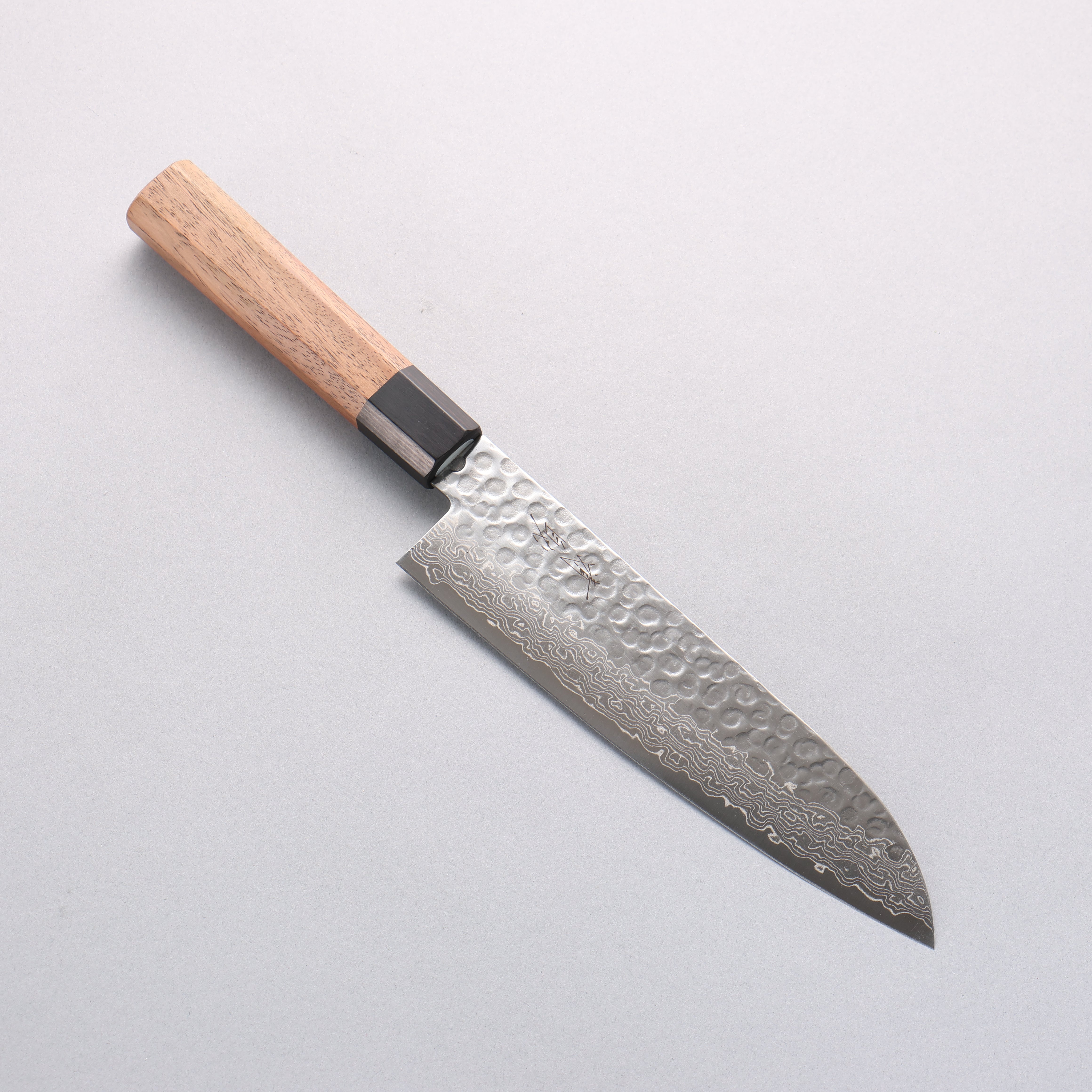 Seisuke AUS10 45 Layer Damascus Santoku 180mm Shitan Handle - Japanny - Best Japanese Knife