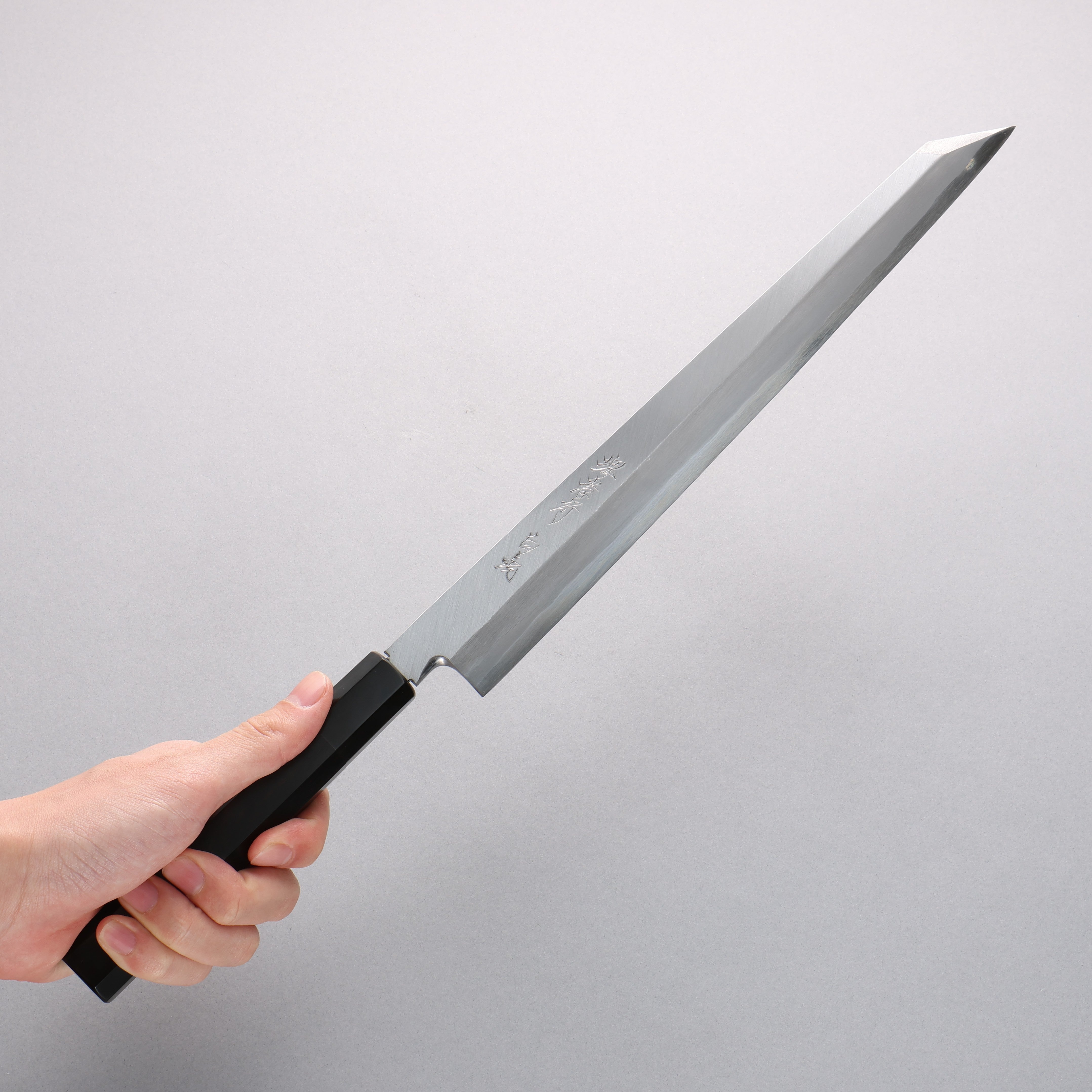 Sakai Takayuki Byakko White Steel No.1 Kiritsuke Yanagiba 300mm Ebony Wood Handle with Sheath - Japanny - Best Japanese Knife