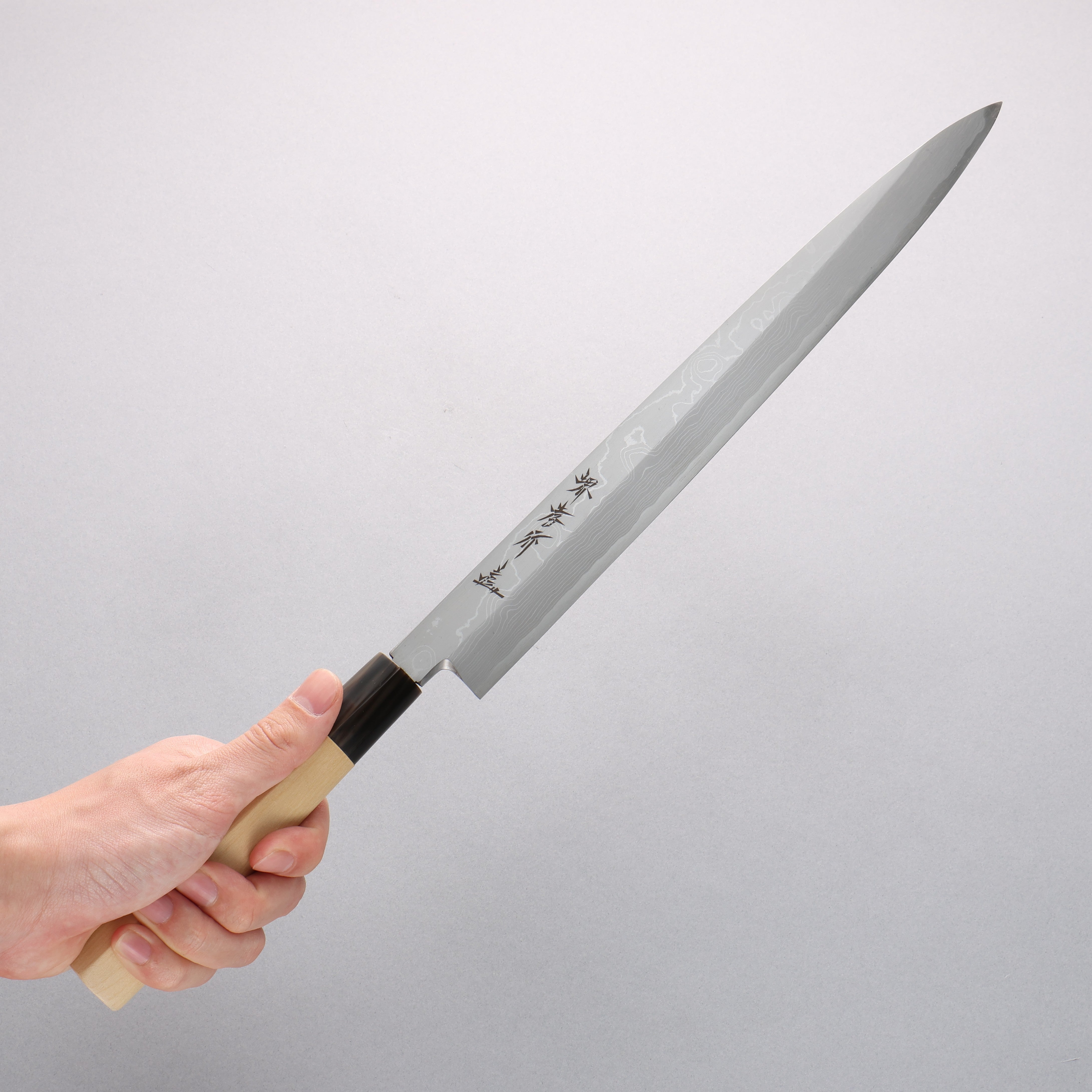 Sakai Takayuki Uzushio White Steel No.2 Yanagiba Magnolia Handle - Japanny - Best Japanese Knife