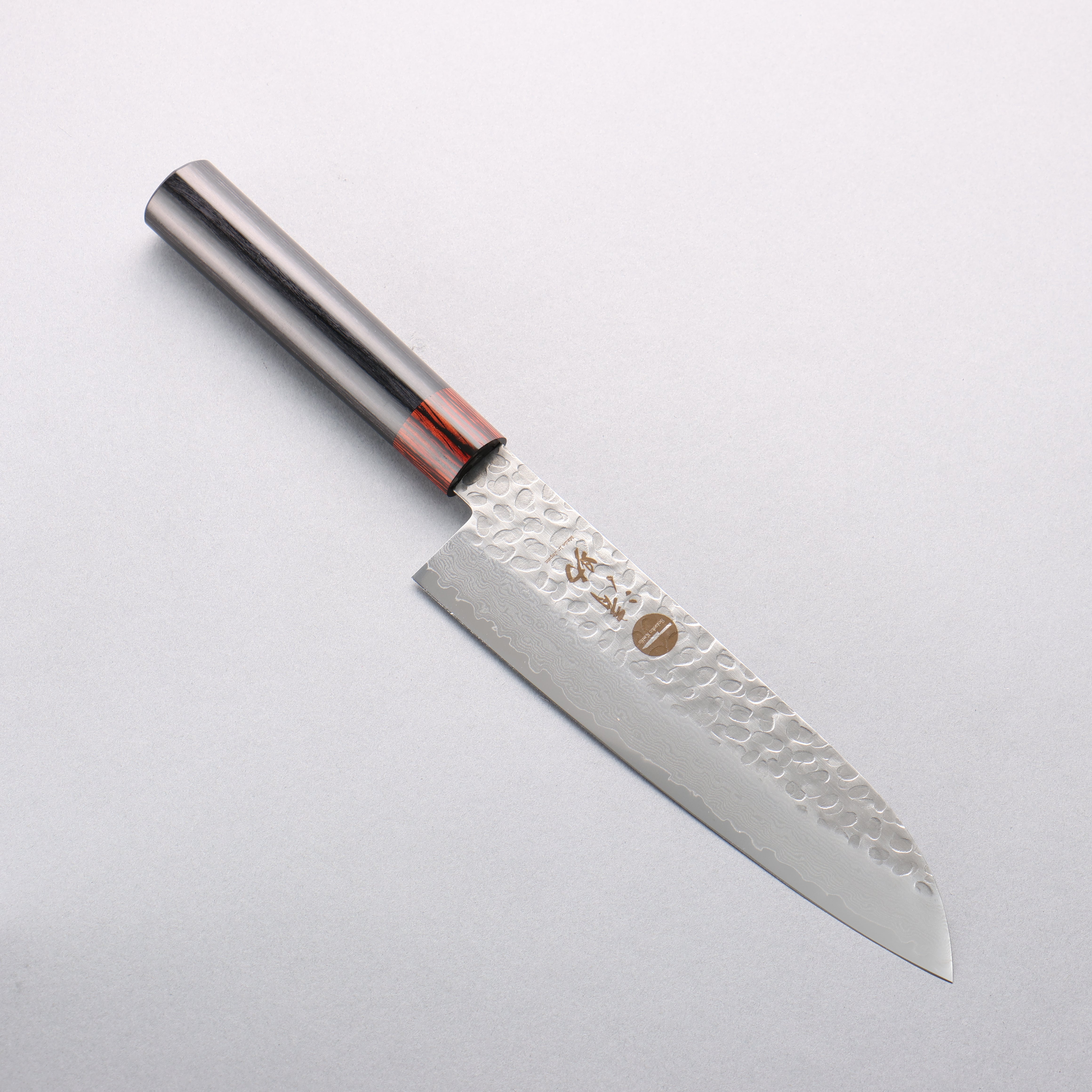 Seisuke VG10 33 Layer Hammered Damascus Santoku 180mm Black Pakka wood Handle - Japanny - Best Japanese Knife