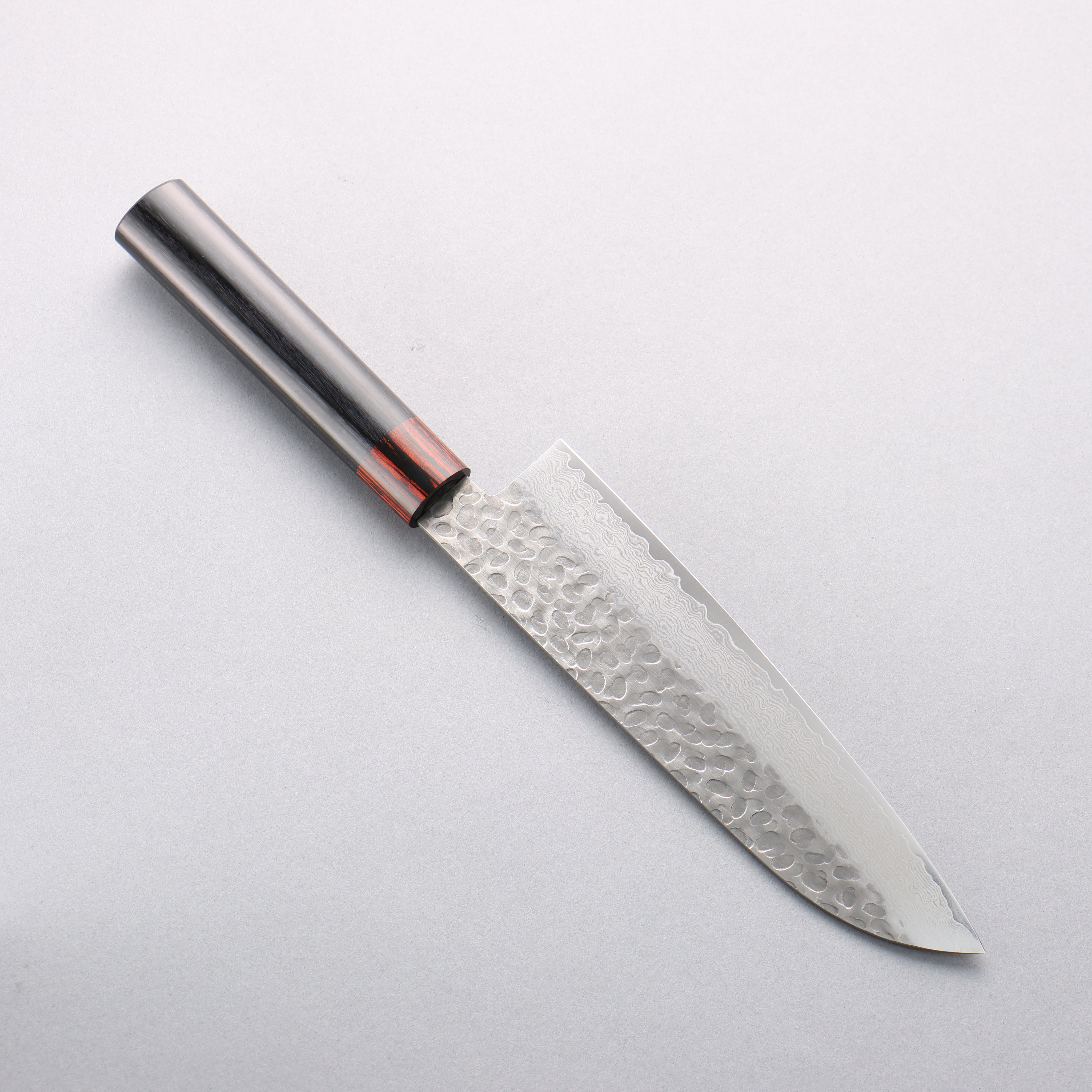 Seisuke VG10 33 Layer Hammered Damascus Santoku 180mm Black Pakka wood Handle - Japanny - Best Japanese Knife
