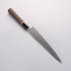 Seisuke Swedish Steel-stn Sujihiki 240mm Burned Chestnuts Handle - Japanny - Best Japanese Knife