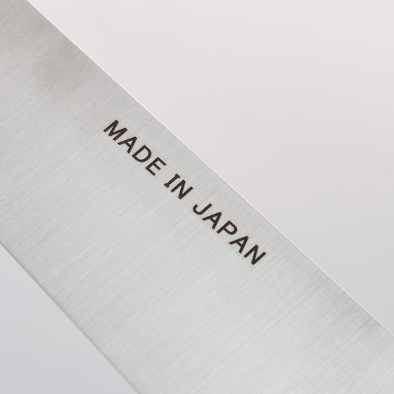 Seisuke Swedish Steel-stn Sujihiki 240mm Burned Chestnuts Handle - Japanny - Best Japanese Knife
