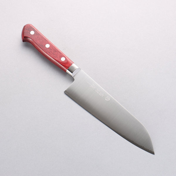 Takamura Knives SG2 Santoku 170mm with Red Pakka wood Handle