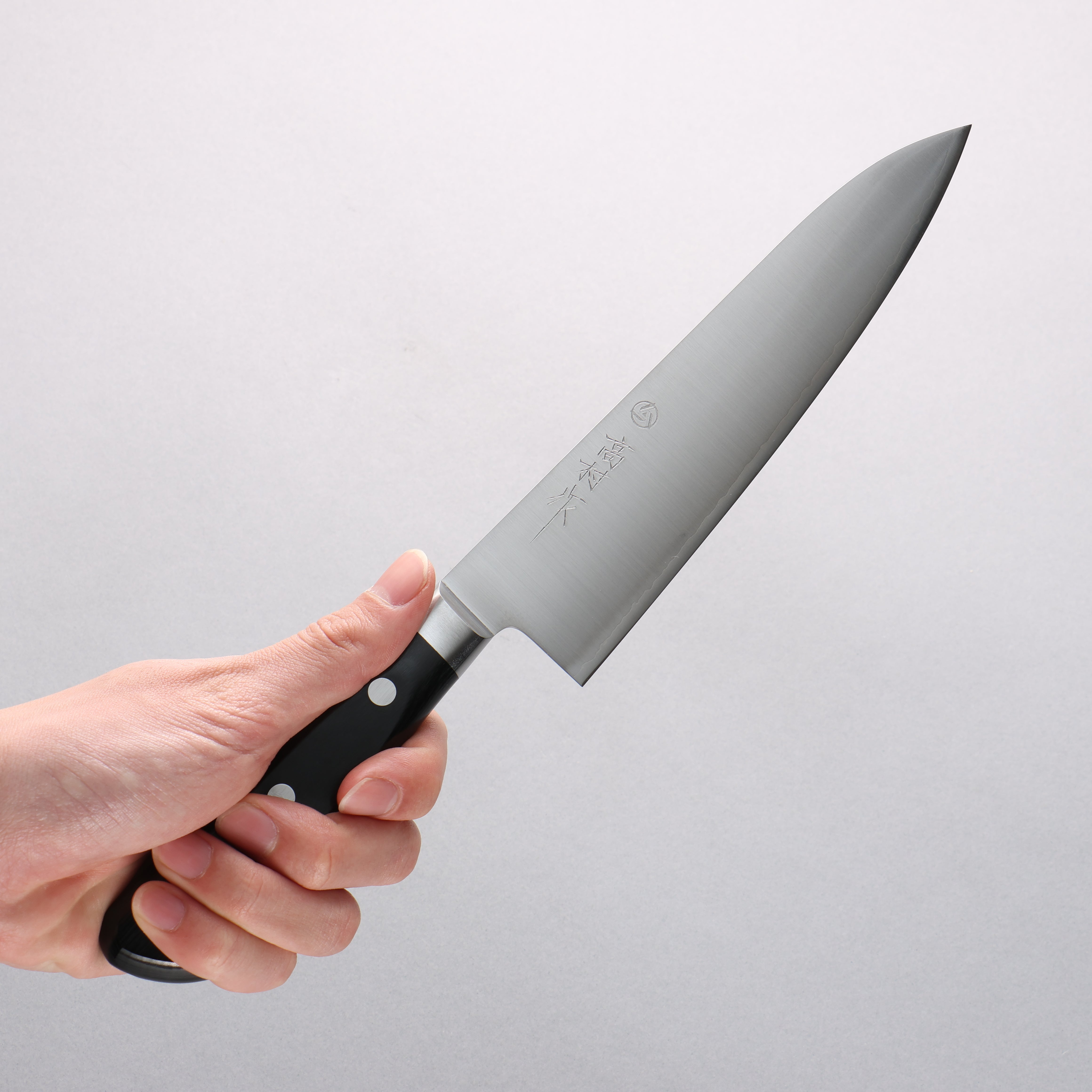 Takamura Knives VG10 Migaki Finished Gyuto 180mm Black Pakka wood Handle - Japanny - Best Japanese Knife