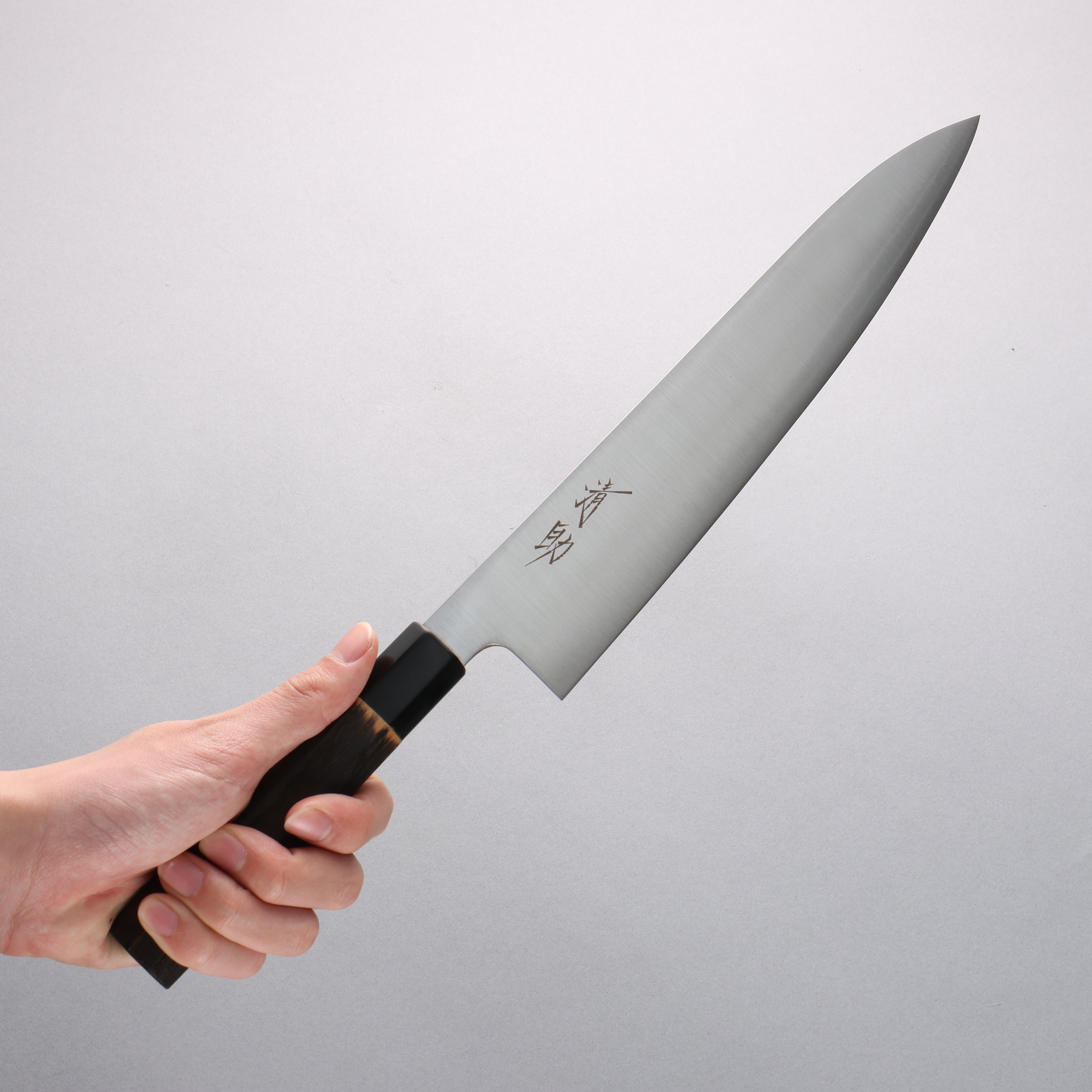 Seisuke Swedish Steel-stn Gyuto 270mm Burnt Chestnut Handle - Japanny - Best Japanese Knife