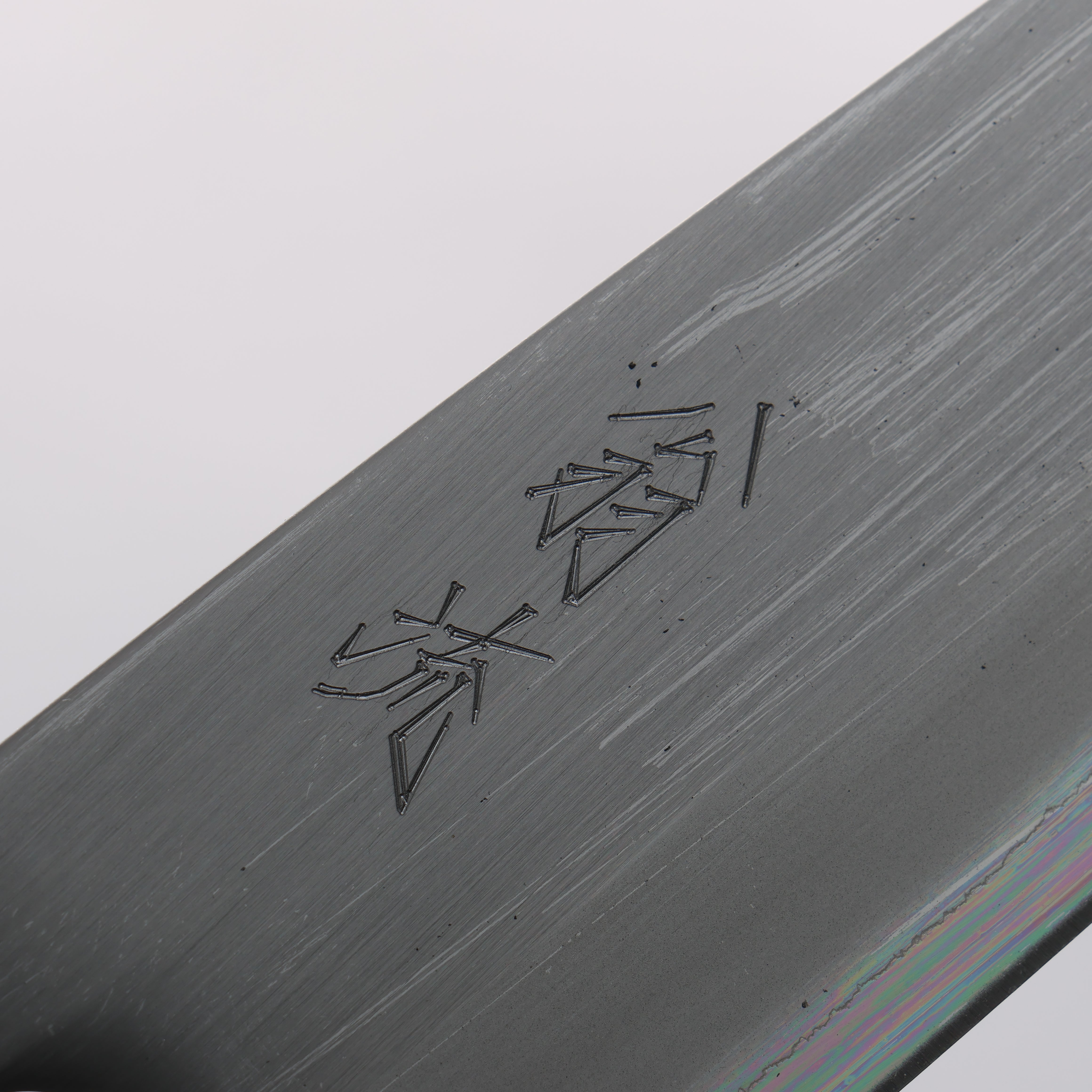 Oul White Steel No.1 Santoku 165mm Burnt Oak Handle - Japanny - Best Japanese Knife