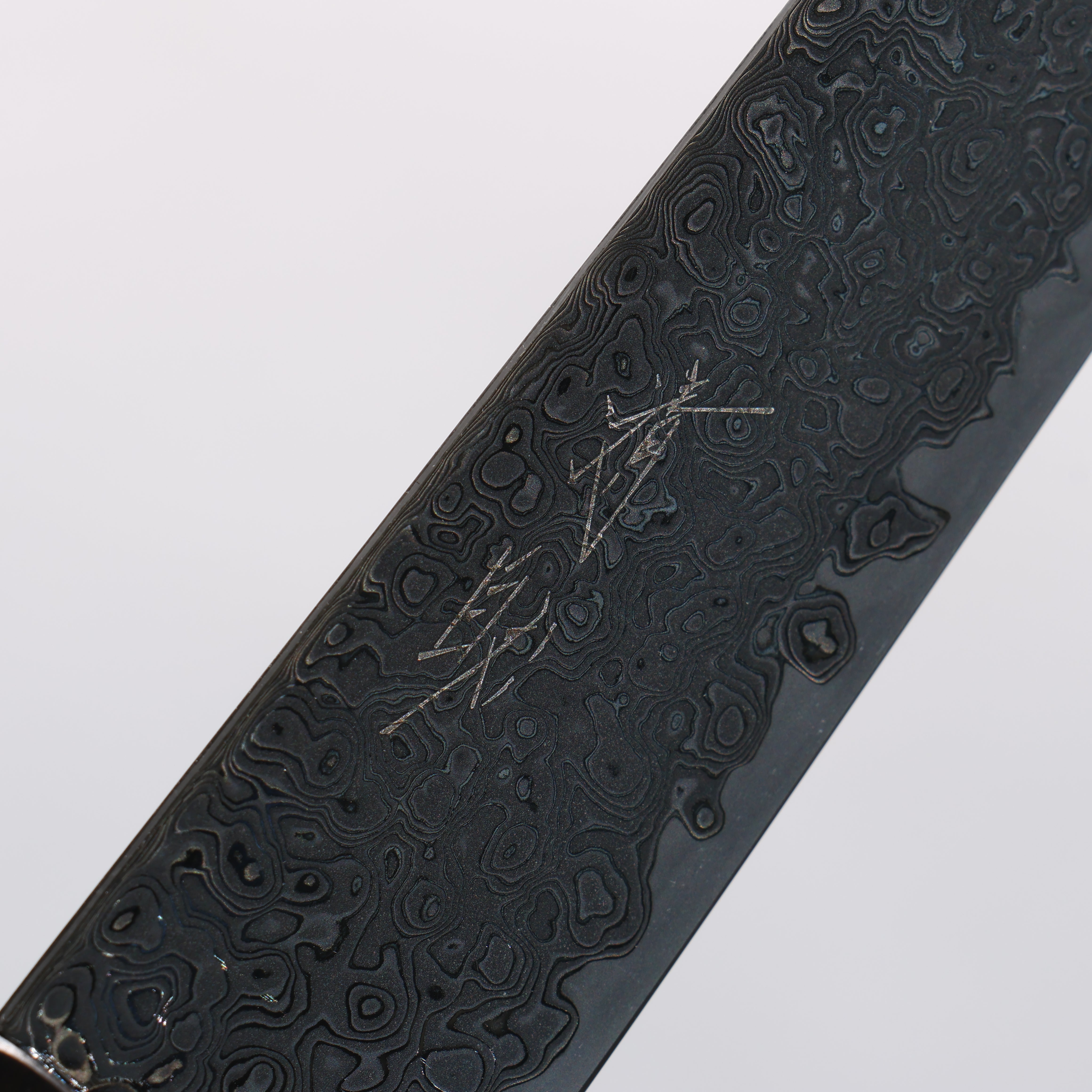 Seisuke SG2 Black Damascus Migaki Finished Petty-Utility 150mm Ebony Wood Handle - Japanny - Best Japanese Knife