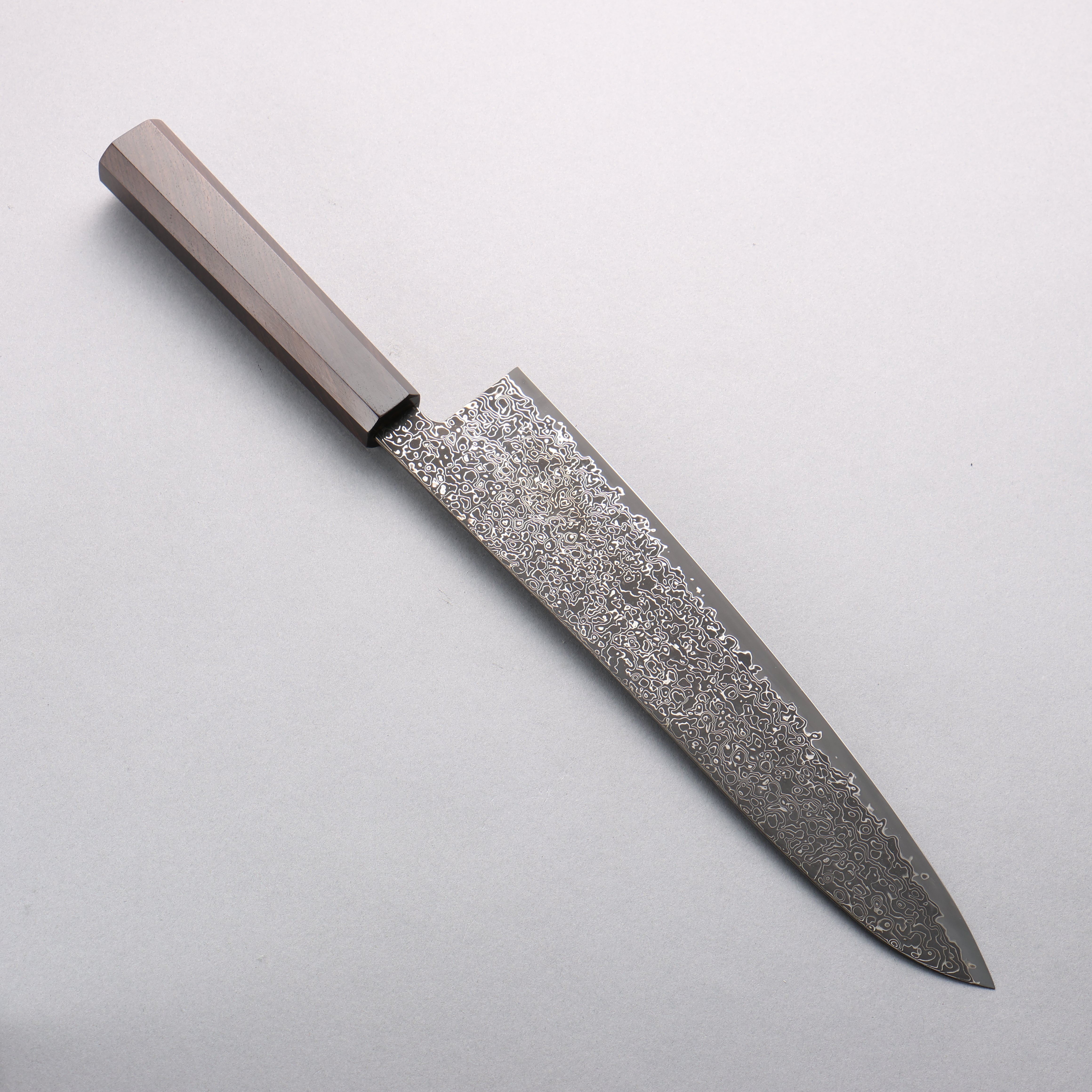 Seisuke SG2 Black Damascus Migaki Finished Gyuto 240mm Ebony Wood Handle - Japanny - Best Japanese Knife