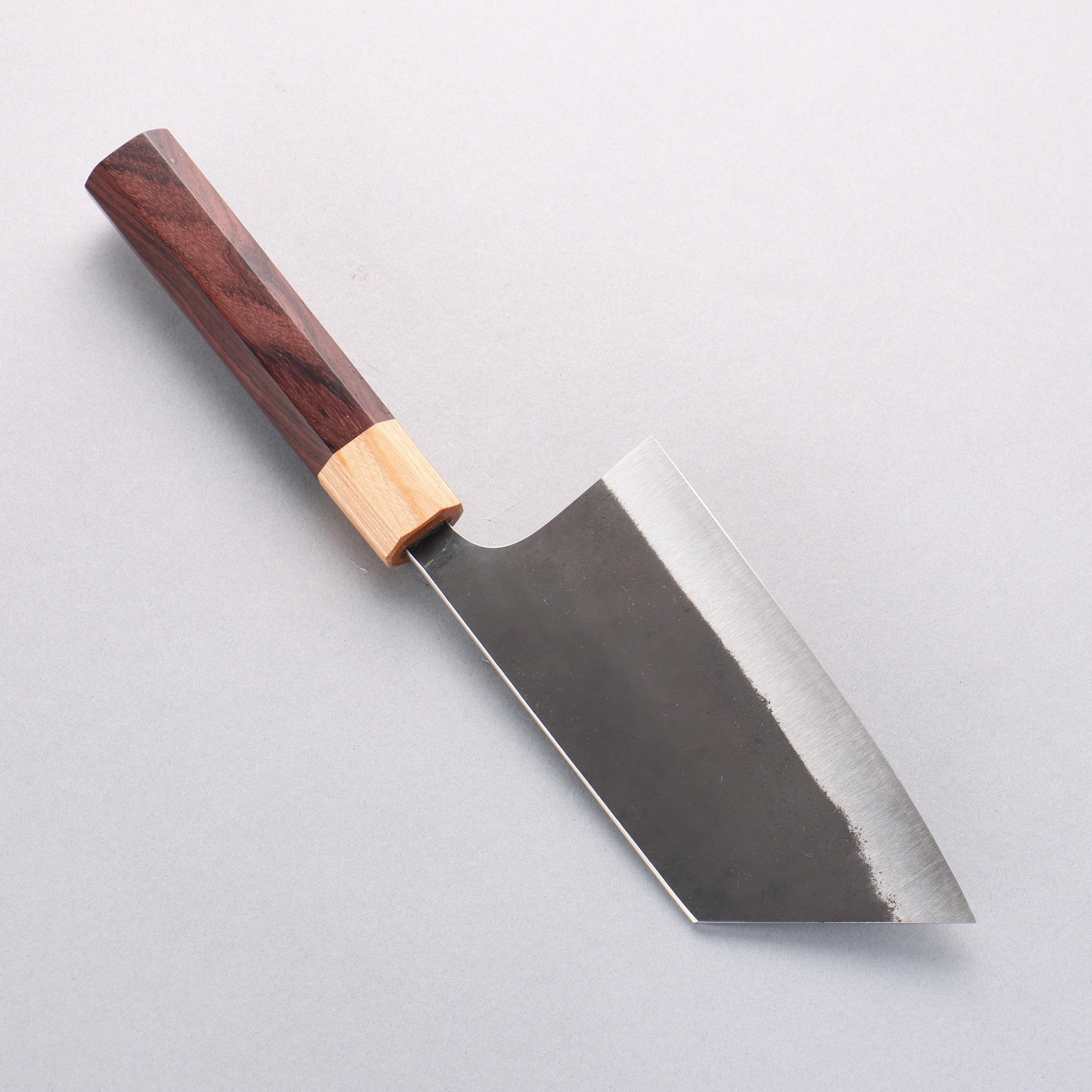 Tinker Blue Super Black Finished 145mm Rosewood Handle Chibi Tank - Japanny - Best Japanese Knife