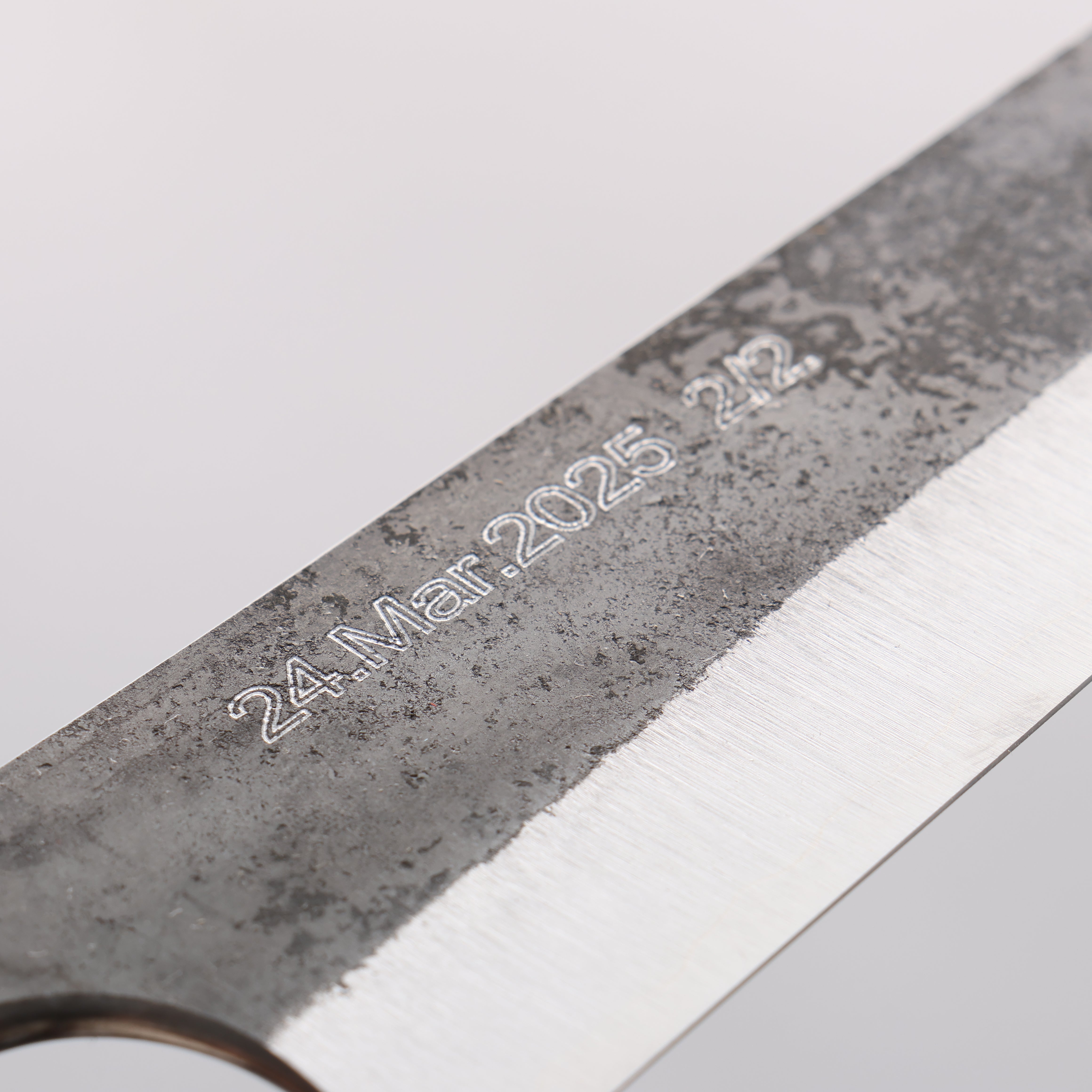 Tinker Blue Super Black Finished 210mm Rosewood Handle Sabre - Japanny - Best Japanese Knife