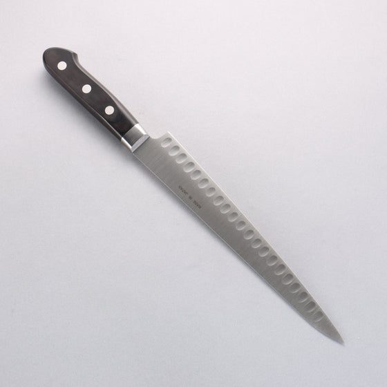 Seisuke Swedish Steel-stn Sujihiki Salmon 240mm Black Pakka wood Handle - Japanny - Best Japanese Knife