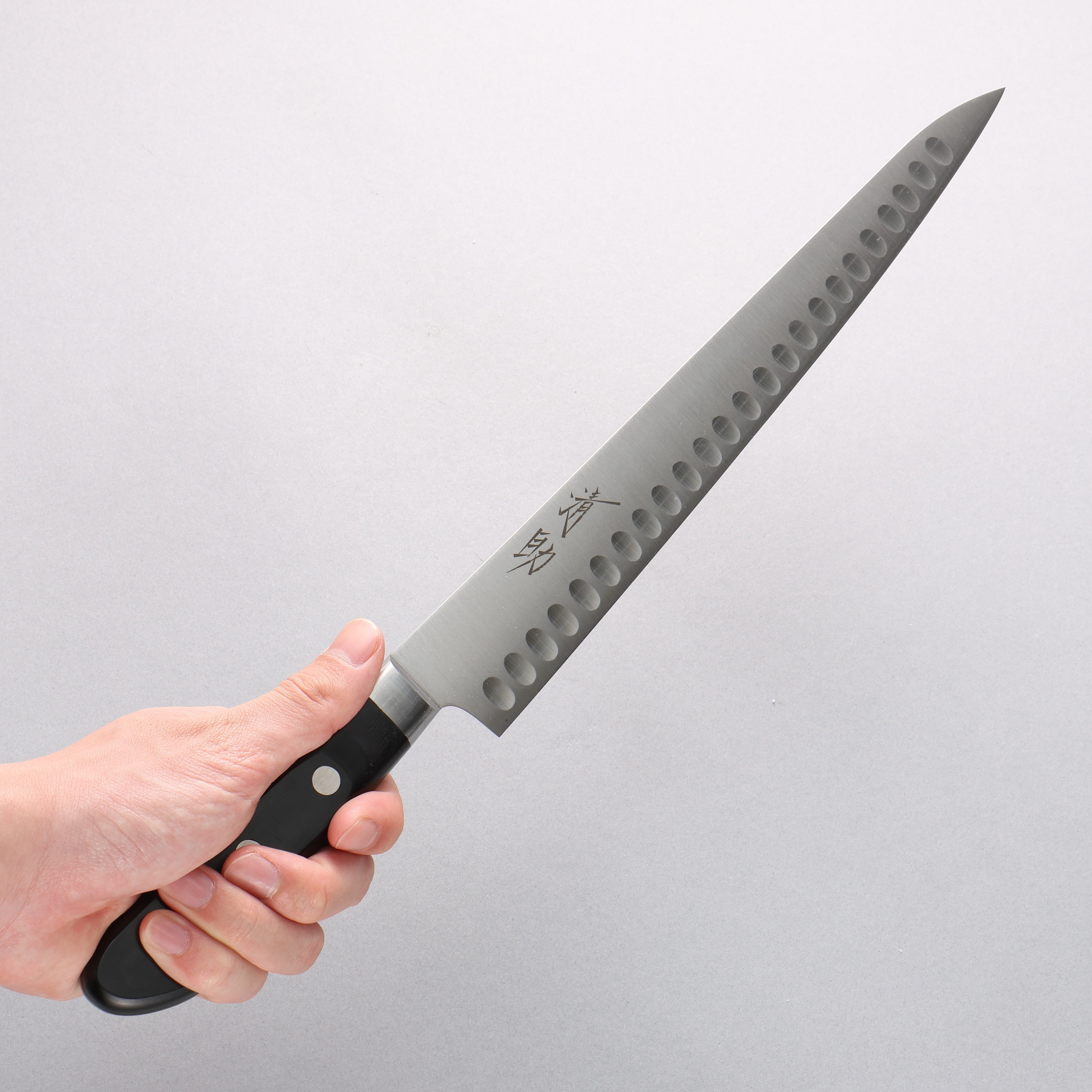 Seisuke Swedish Steel-stn Sujihiki Salmon 270mm Black Pakka wood Handle - Japanny - Best Japanese Knife