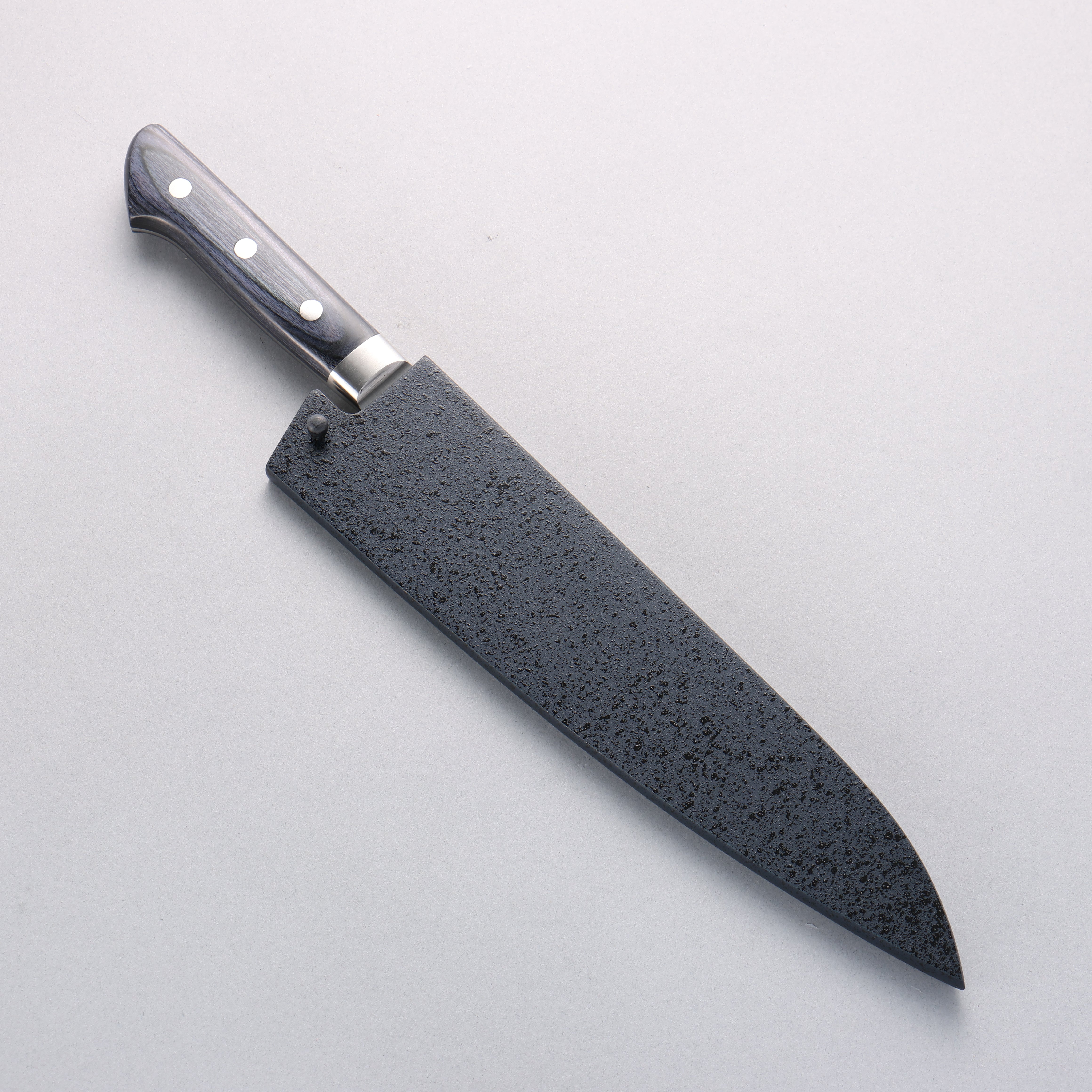 Seisuke Seiten Molybdenum Gyuto 210mm Navy blue Pakka wood Handle with Sheath - Japanny - Best Japanese Knife