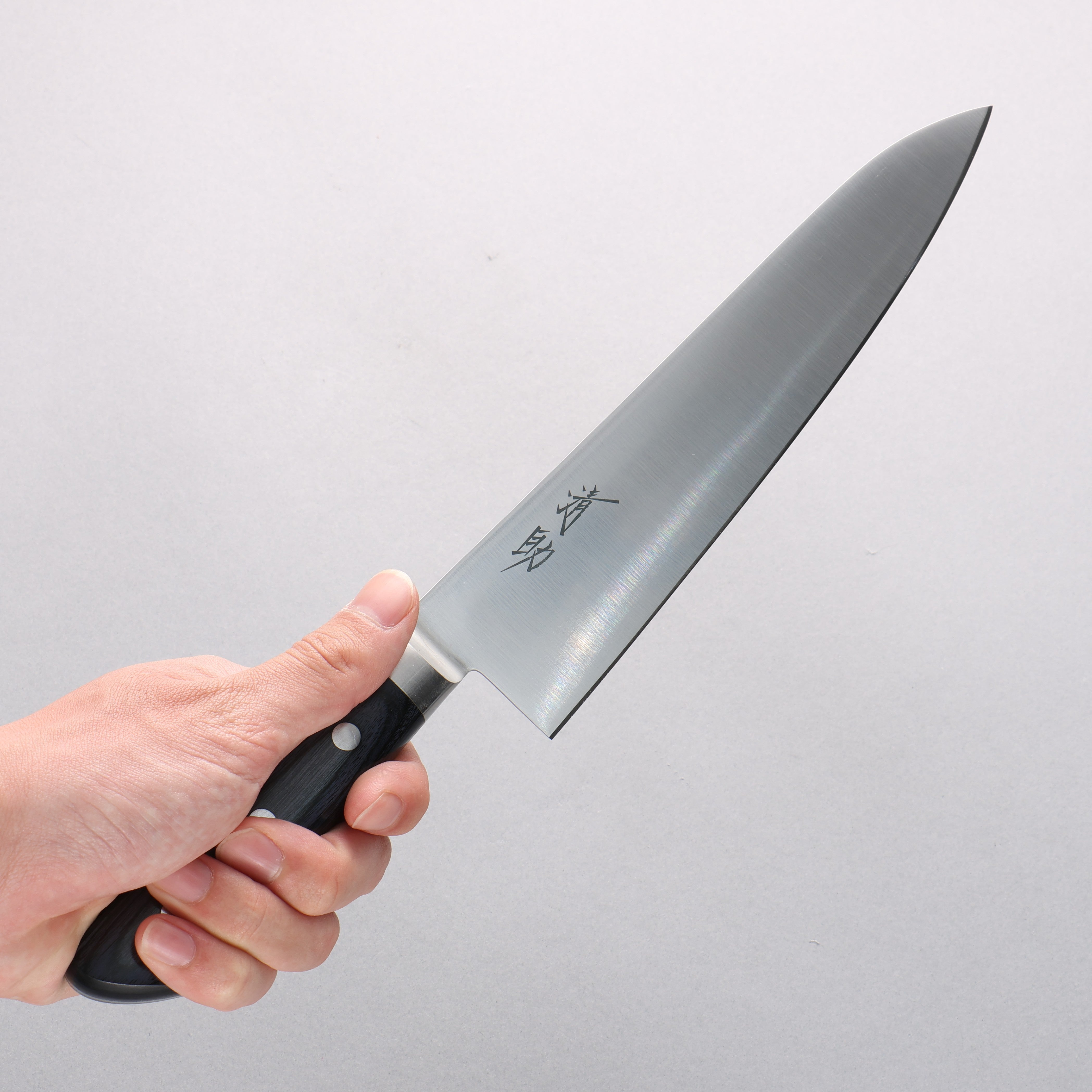 Seisuke Seiten Molybdenum Gyuto 210mm Navy blue Pakka wood Handle with Sheath - Japanny - Best Japanese Knife