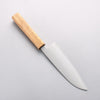 Seisuke Silver Steel No.3 Migaki Finished Santoku 165mm Oak Handle - Japanny - Best Japanese Knife