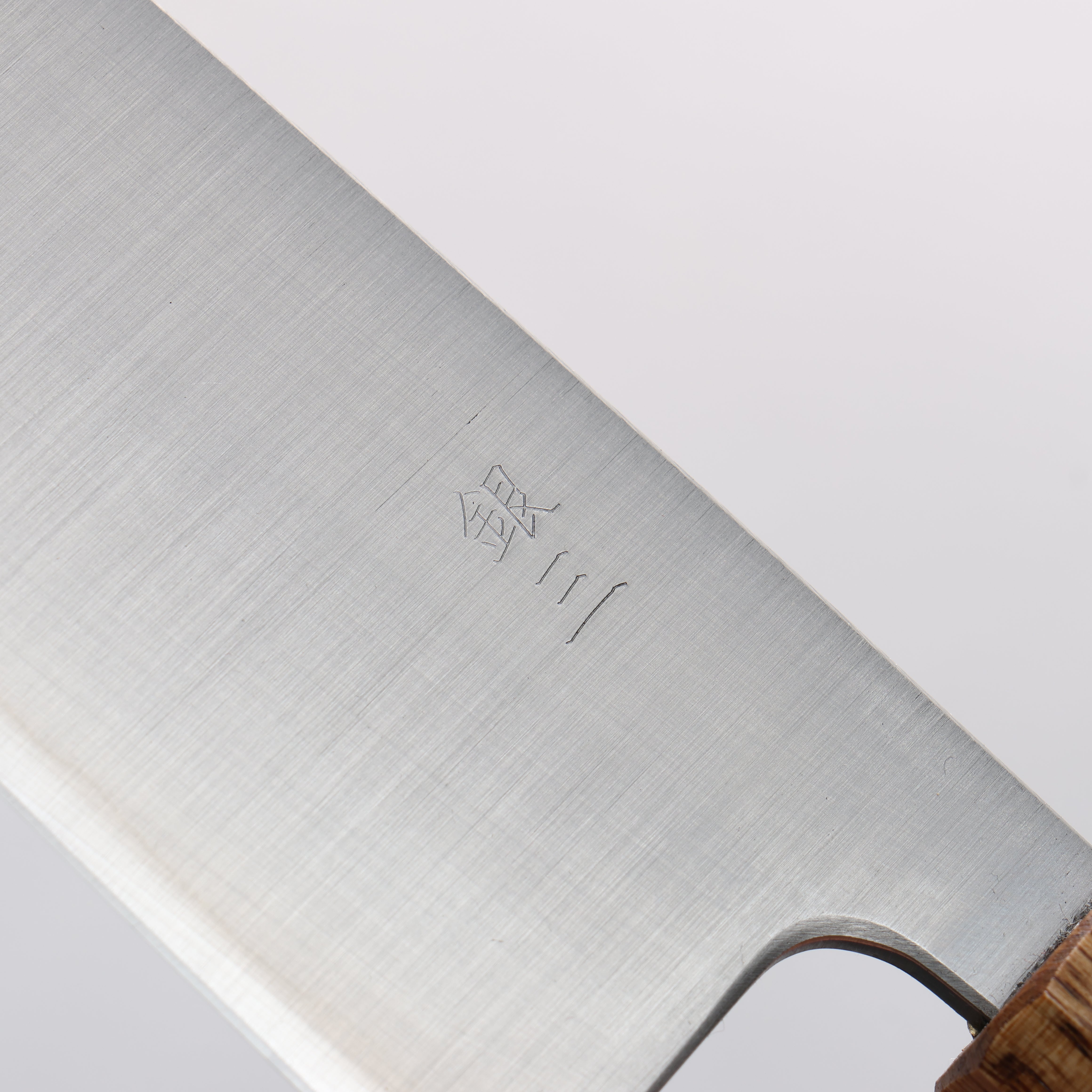 Seisuke Silver Steel No.3 Migaki Finished Santoku 165mm Oak Handle - Japanny - Best Japanese Knife