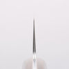 Seisuke Silver Steel No.3 Nashiji Santoku 180mm Brown Pakka wood Handle - Japanny - Best Japanese Knife