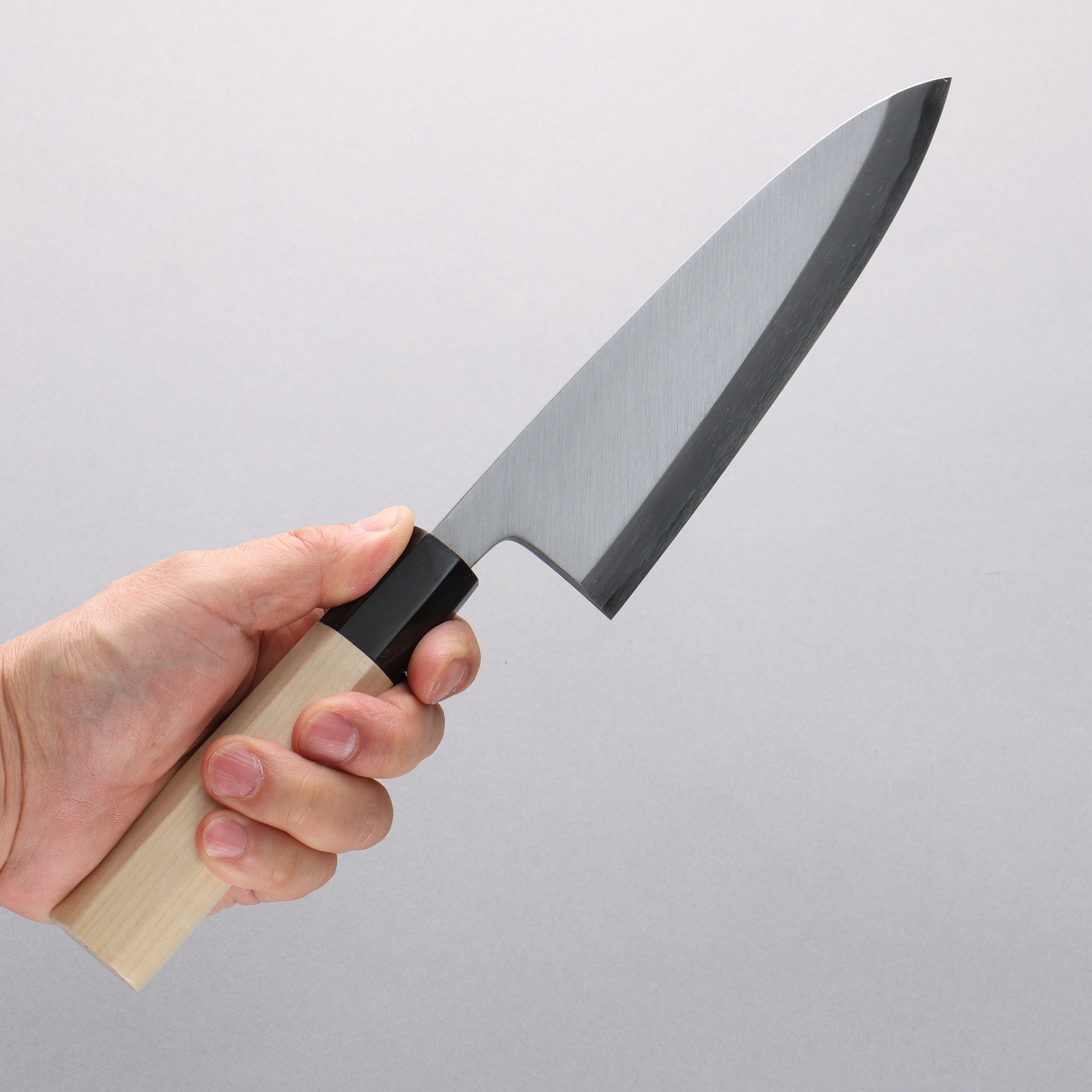 Minamoto Akitada White Steel No.2 Aideba 165mm Magnolia (Ferrule: Water Buffalo Horn) Handle - Japanny - Best Japanese Knife