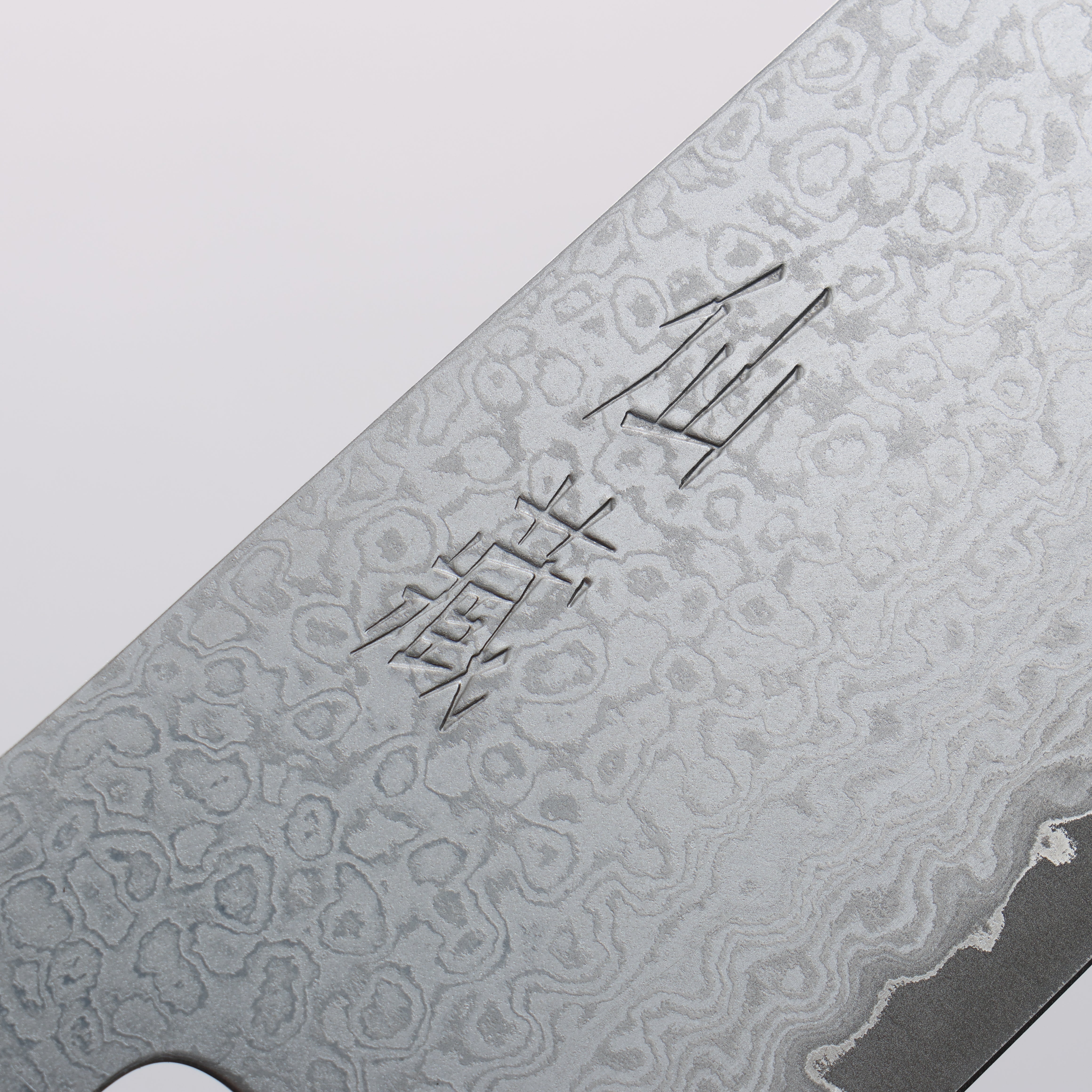 Suncraft Senzo VG10 33 Layer Damascus Black Santoku 167mm Brown Pakka wood Handle - Japanny - Best Japanese Knife