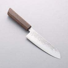  Suncraft Senzo Silver Steel No.3 Santoku 167mm Wenge Handle - Japanny - Best Japanese Knife