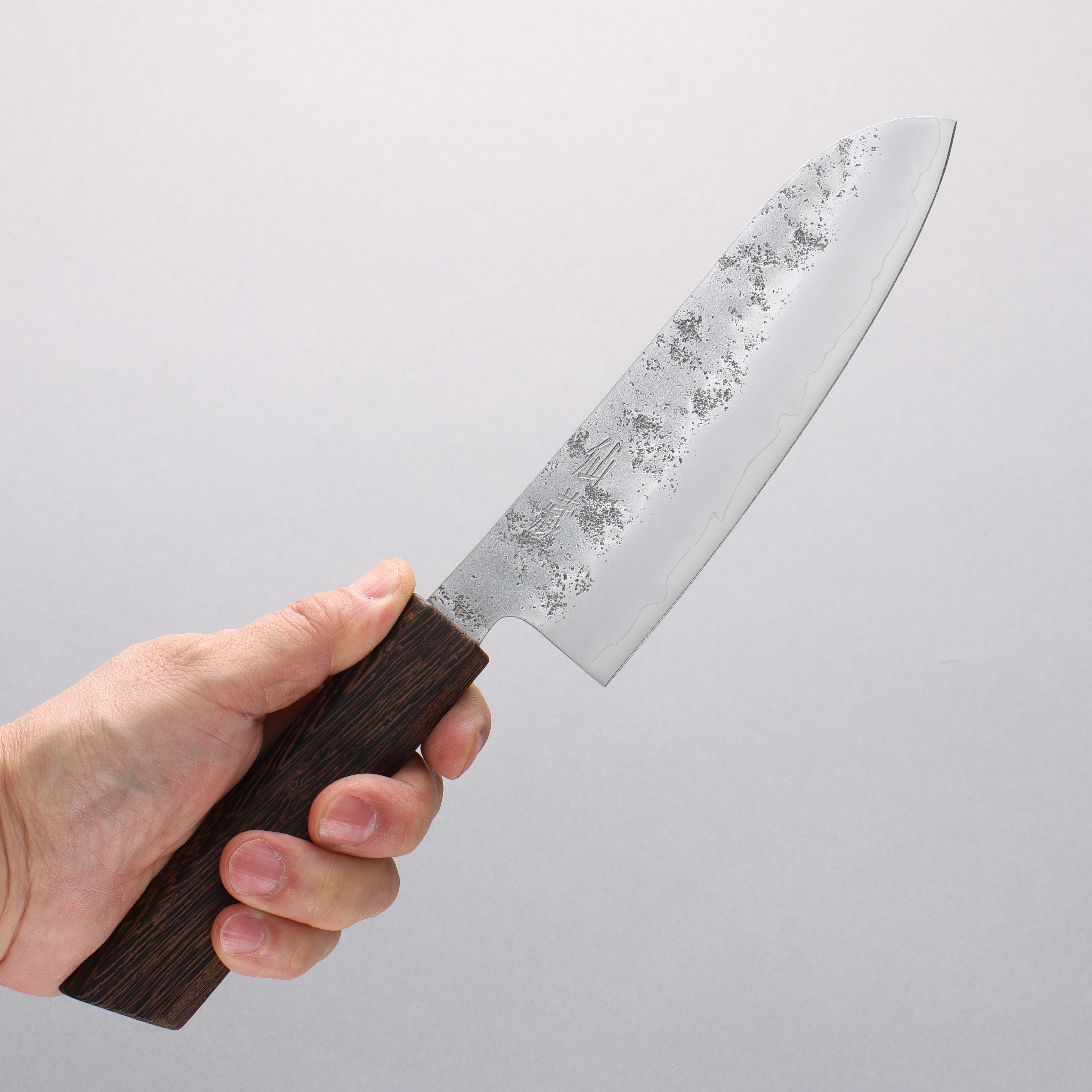 Suncraft Senzo Silver Steel No.3 Santoku 167mm Wenge Handle - Japanny - Best Japanese Knife