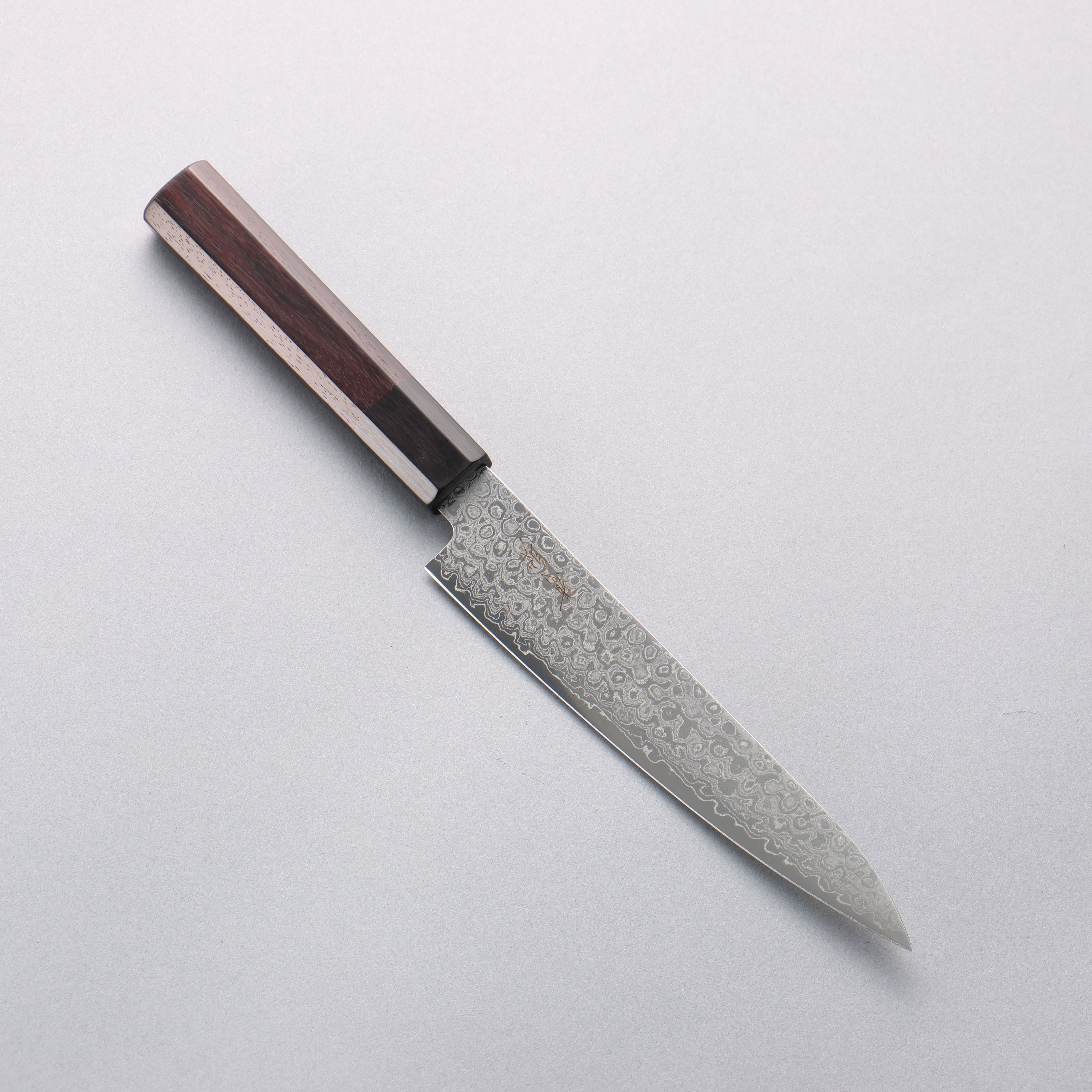 Seisuke AUS10 Damascus Petty-Utility 150mm Shitan Handle - Japanny - Best Japanese Knife