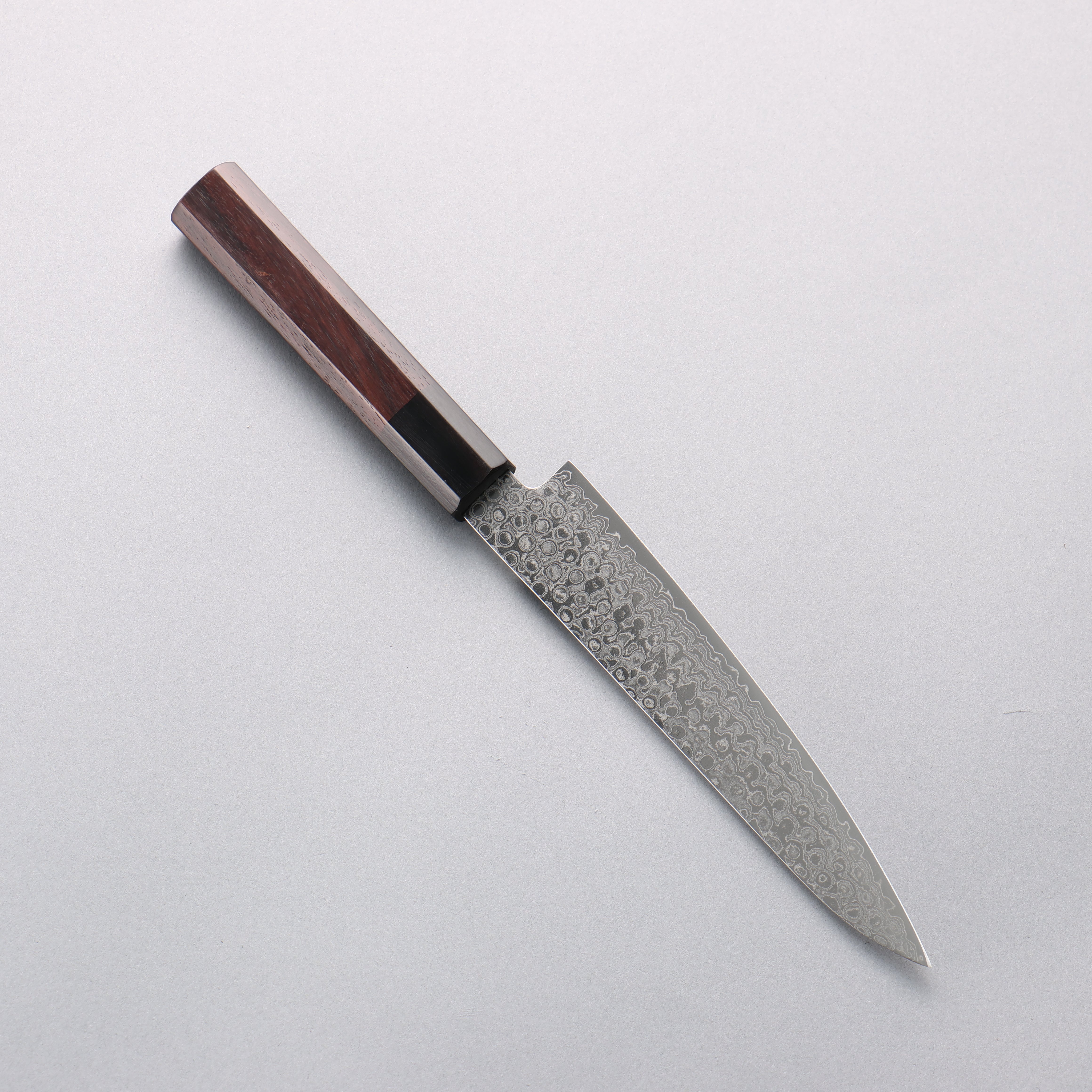 Seisuke AUS10 Damascus Petty-Utility 150mm Shitan Handle - Japanny - Best Japanese Knife