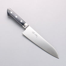  Seisuke Seiten Molybdenum Santoku 180mm Navy blue Pakka wood Handle with Sheath - Japanny - Best Japanese Knife
