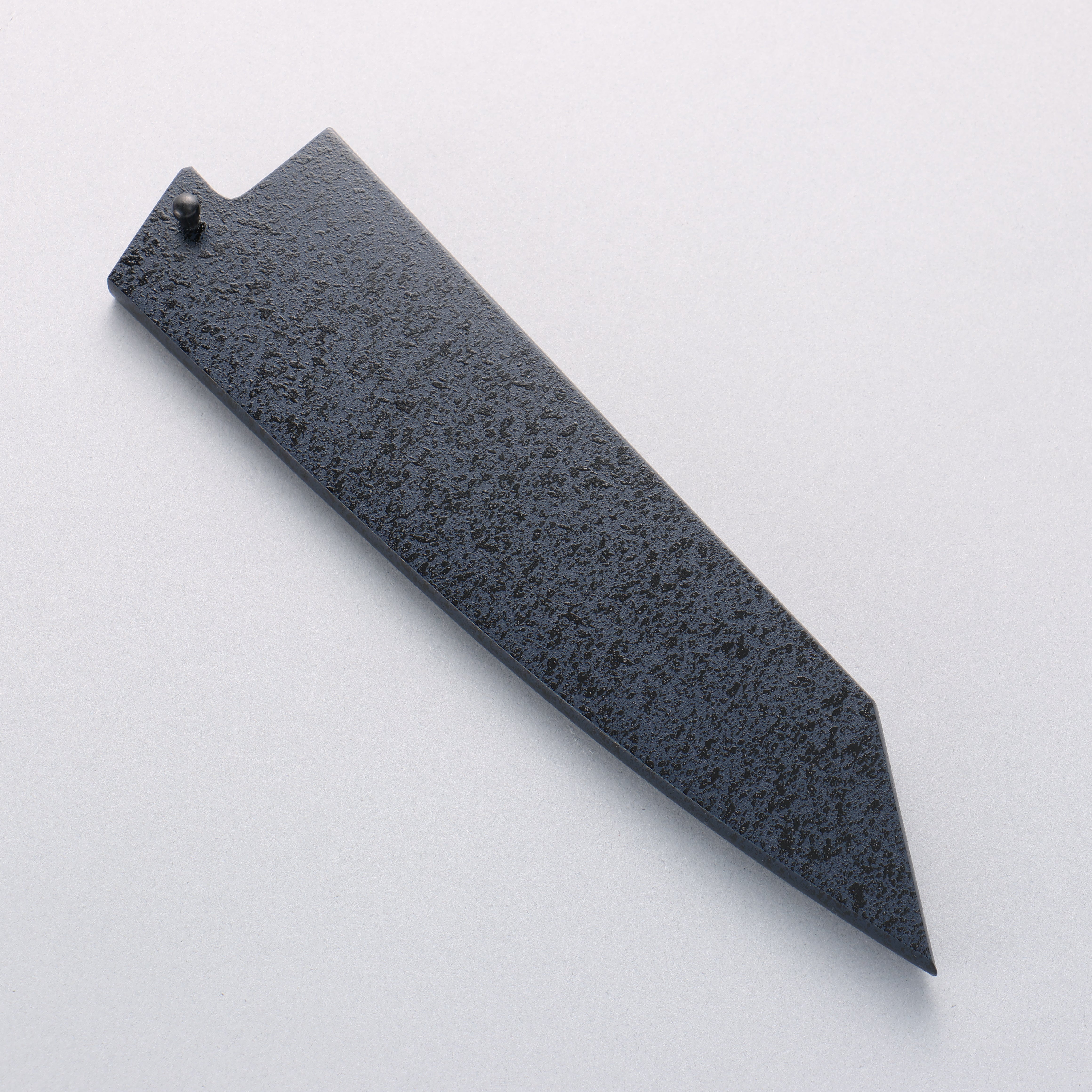 Seisuke Aotsuchi AUS10 Hammered Kiritsuke Santoku 195mm Navy blue Pakka wood Handle with Sheath - Japanny - Best Japanese Knife