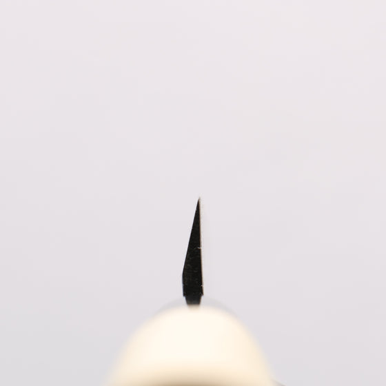 Sakai Takayuki Blue Steel No.2 Black Finished Vertical Stripes Ajikiri 75mm Magnolia (Ferrule: Black Plastic) Handle - Japanny - Best Japanese Knife